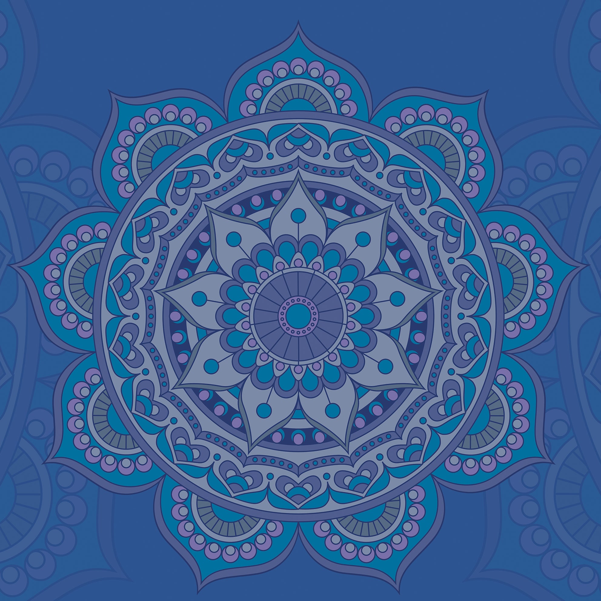 Textile sun sail MANDALA 2 200cm high