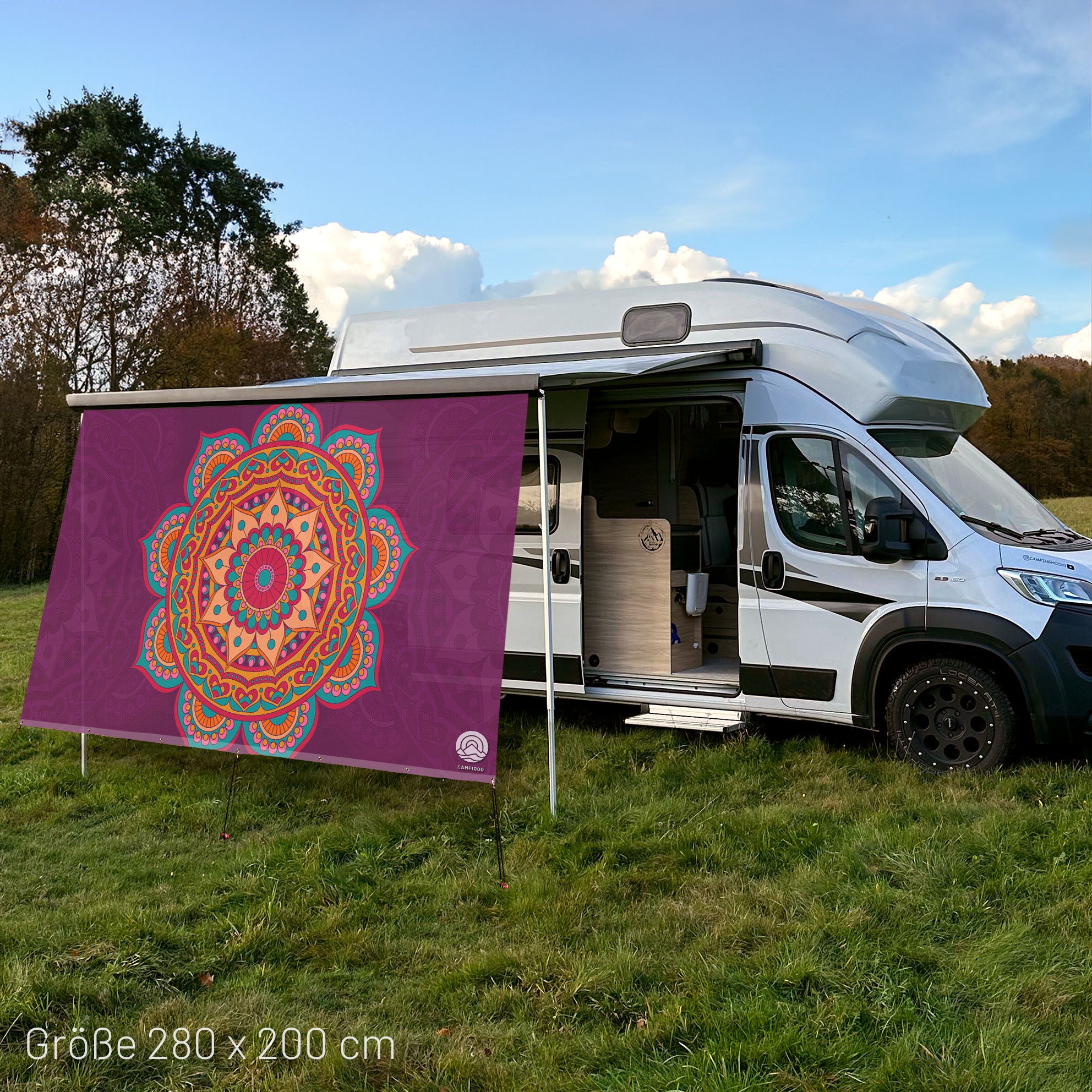 Sonnensegel MANDALA Purple