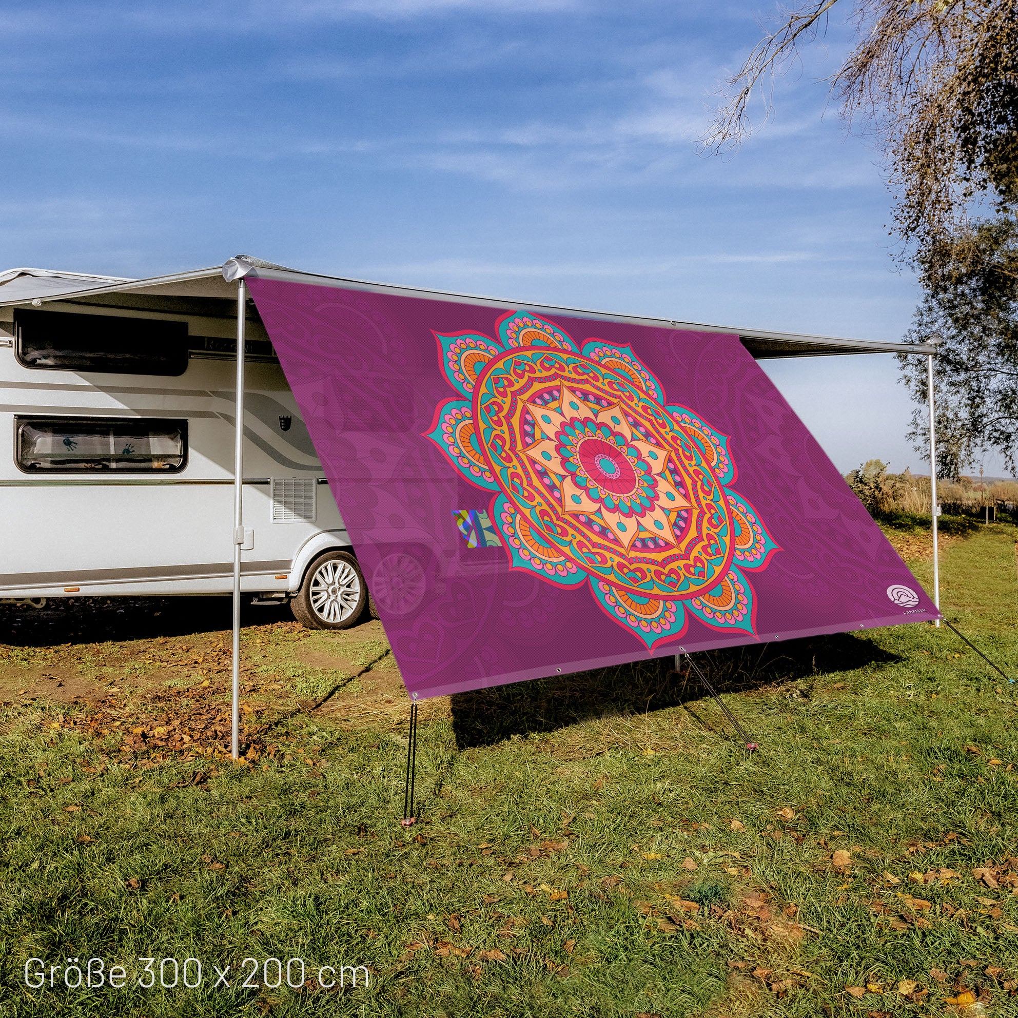 Sonnensegel MANDALA Purple