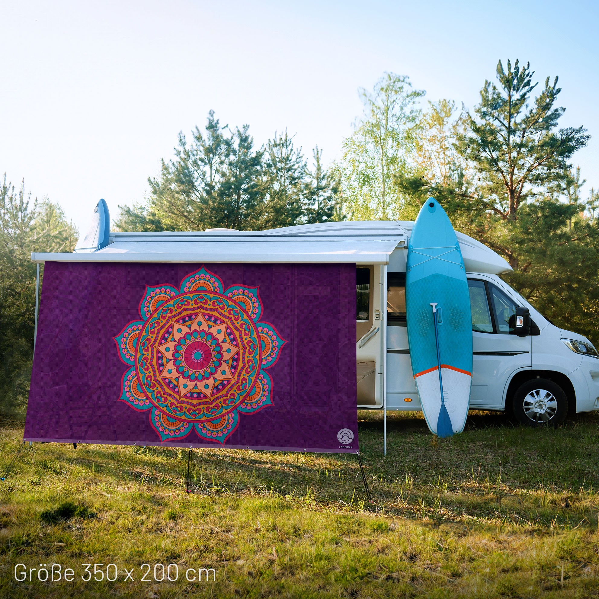 Sonnensegel MANDALA Purple