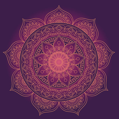 Textile sun sail MANDALA 1 200cm high