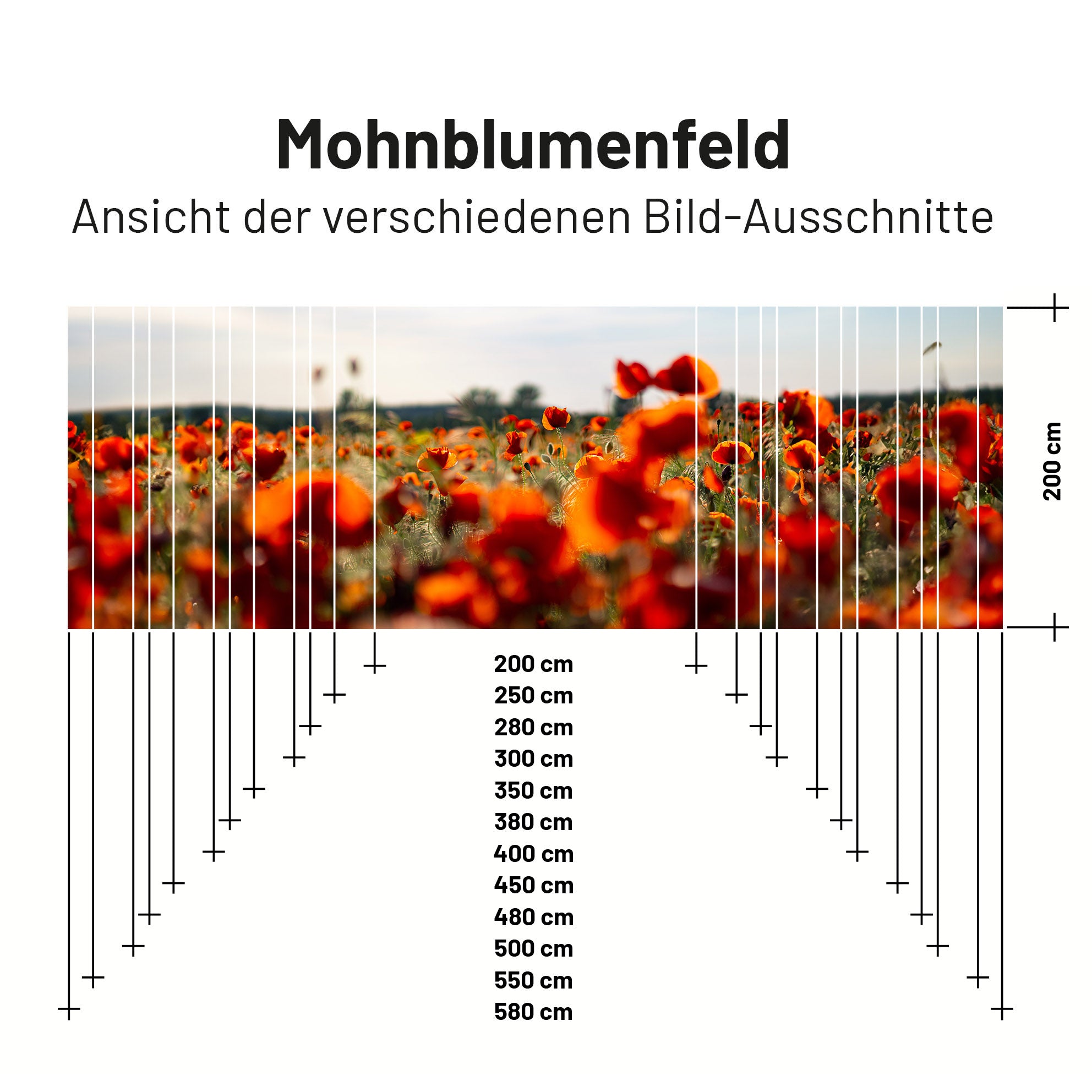 Sonnensegel MOHNBLUMENFELD