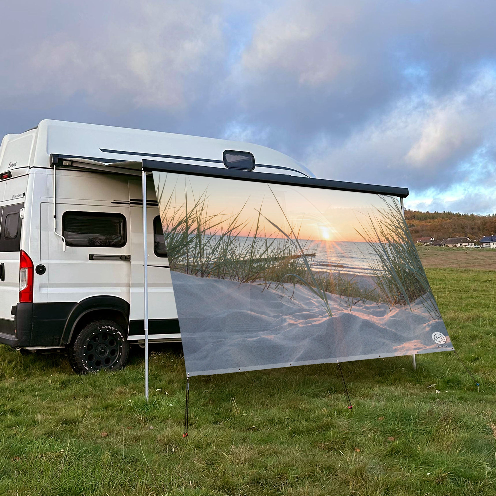 Textile sun sail BALTIC SEA BEACH 200cm high