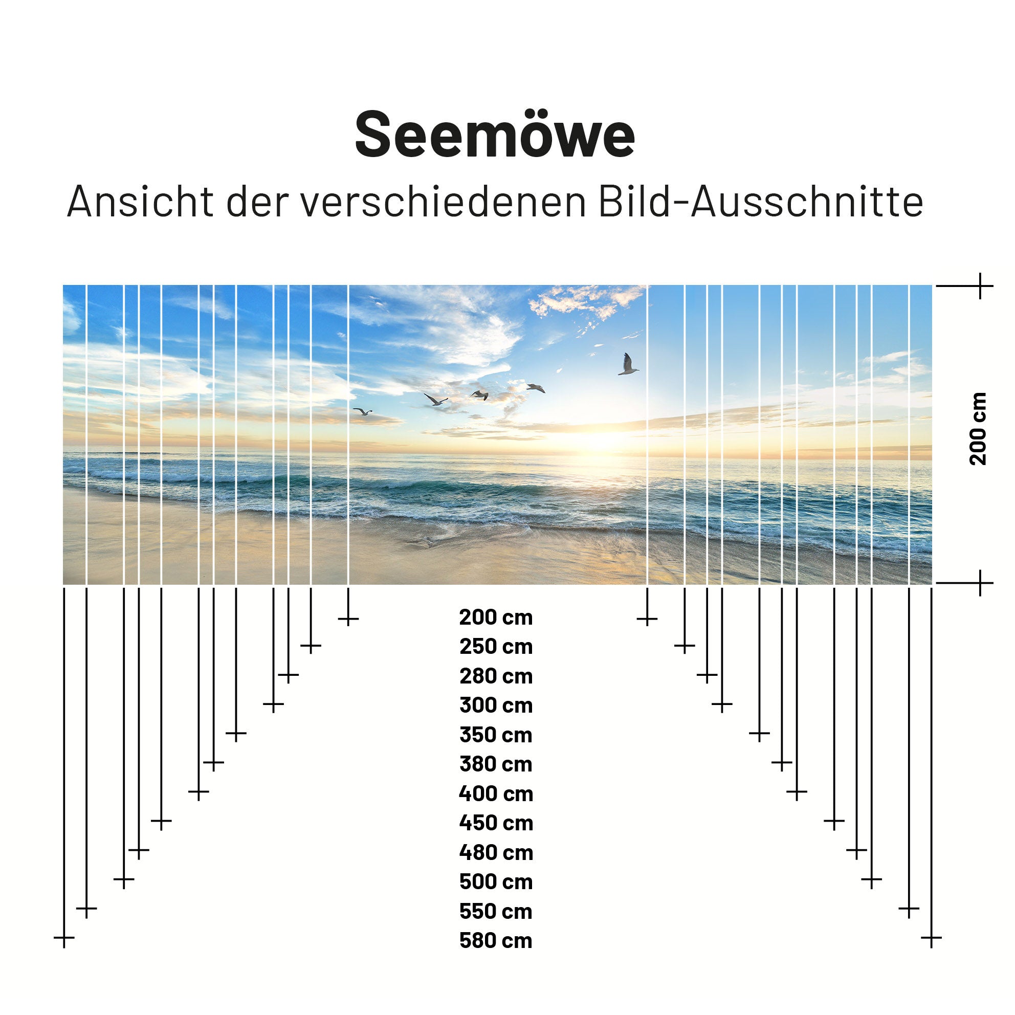 Textile sun sail SEA GULL 200cm high