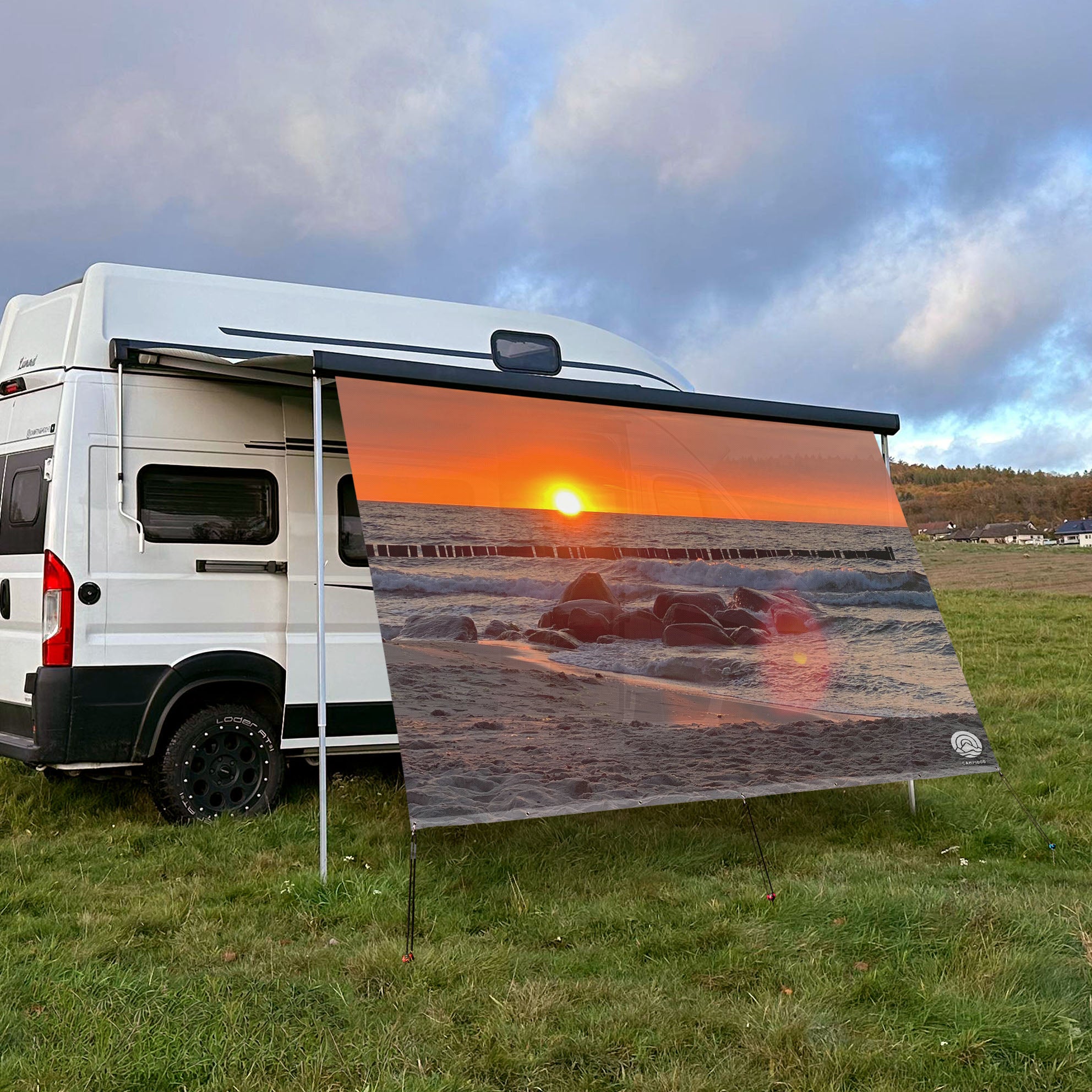 sonnensegel an vorzelt befestigen Sonnensegel SONNENUNTERGANG KÜHLUNGSBORN