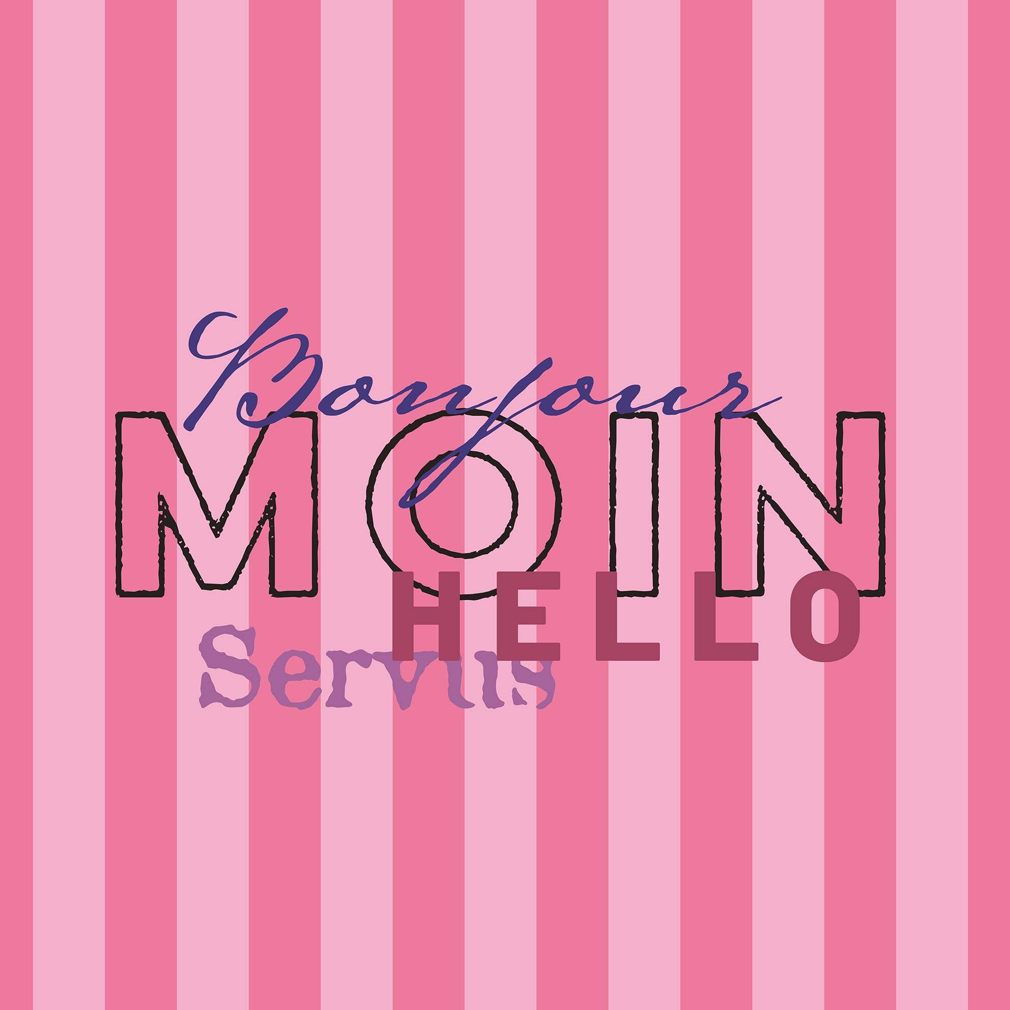 Sonnensegel STRIPE MOIN Rosa