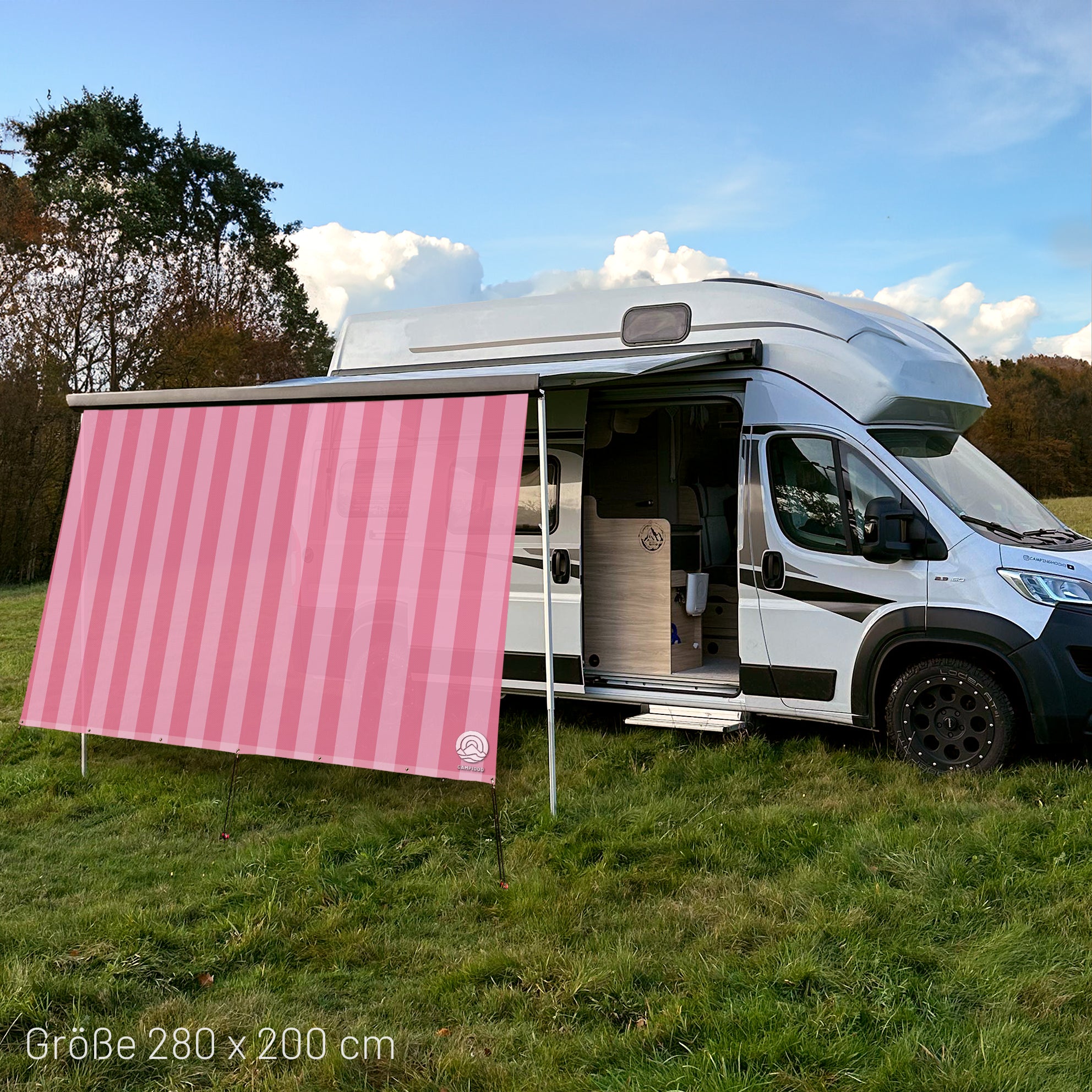 Sonnensegel STRIPE Rosa