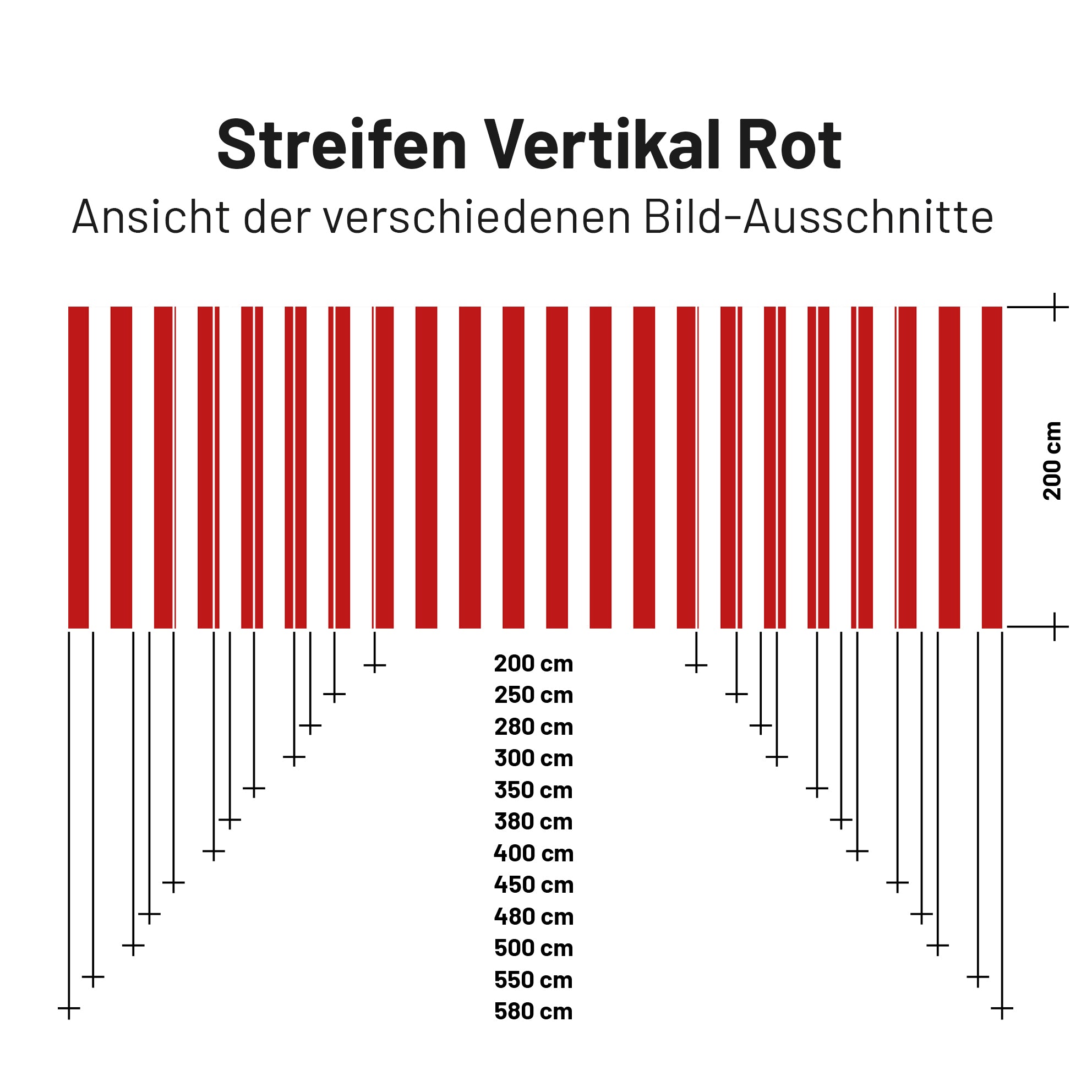 Sonnensegel STRIPE Weiß/Rot