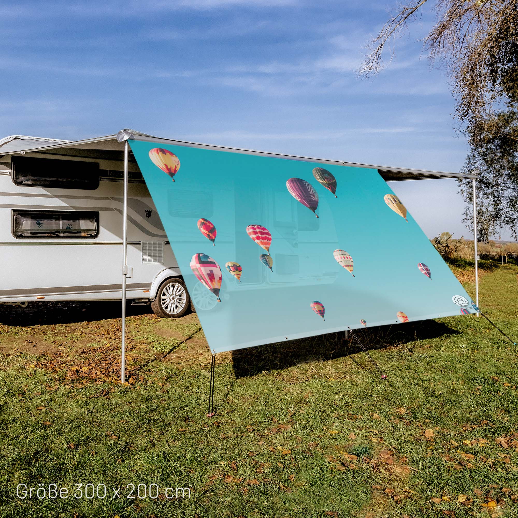 Textile sun sail HOT AIR BALLOON 200cm high