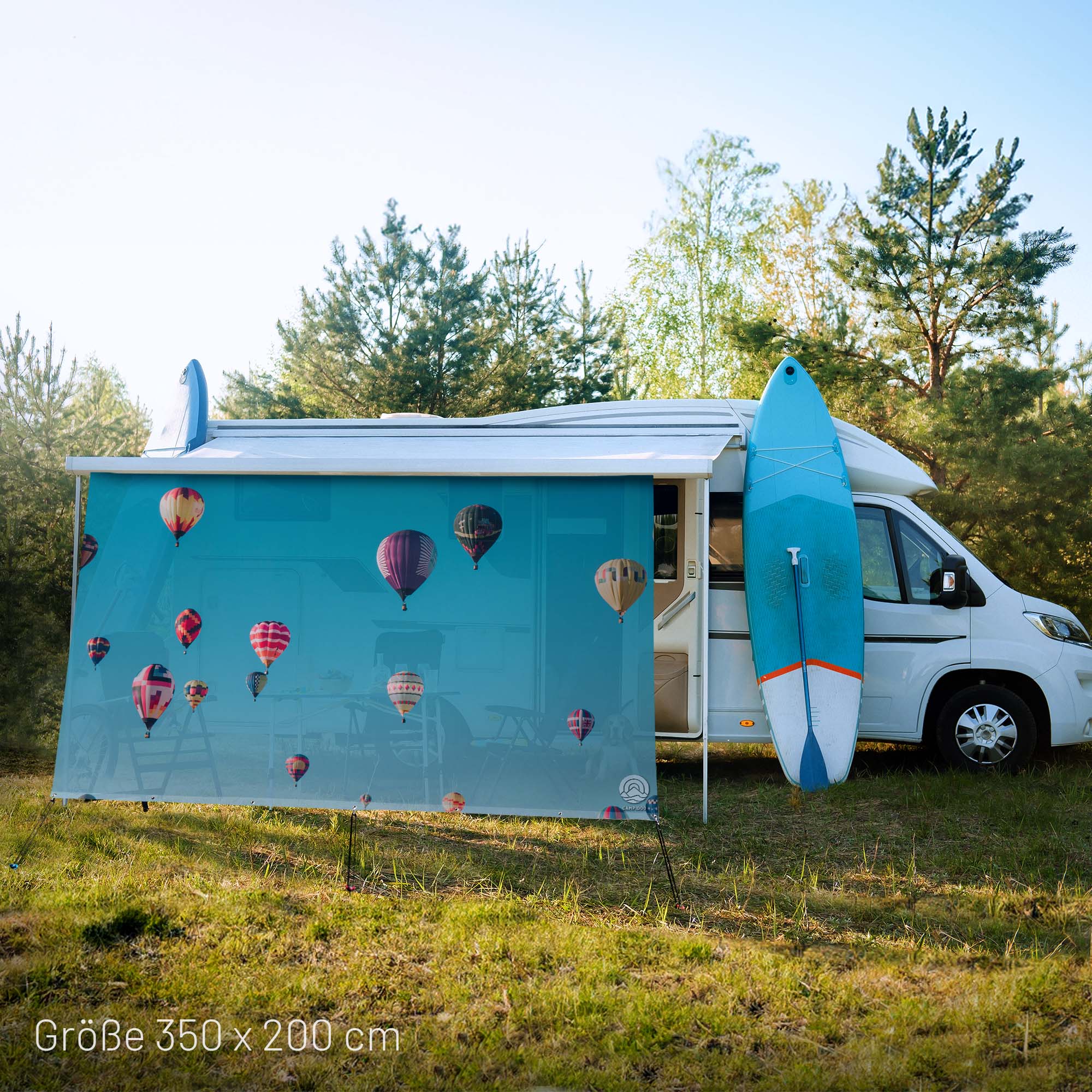 Textile sun sail HOT AIR BALLOON 200cm high