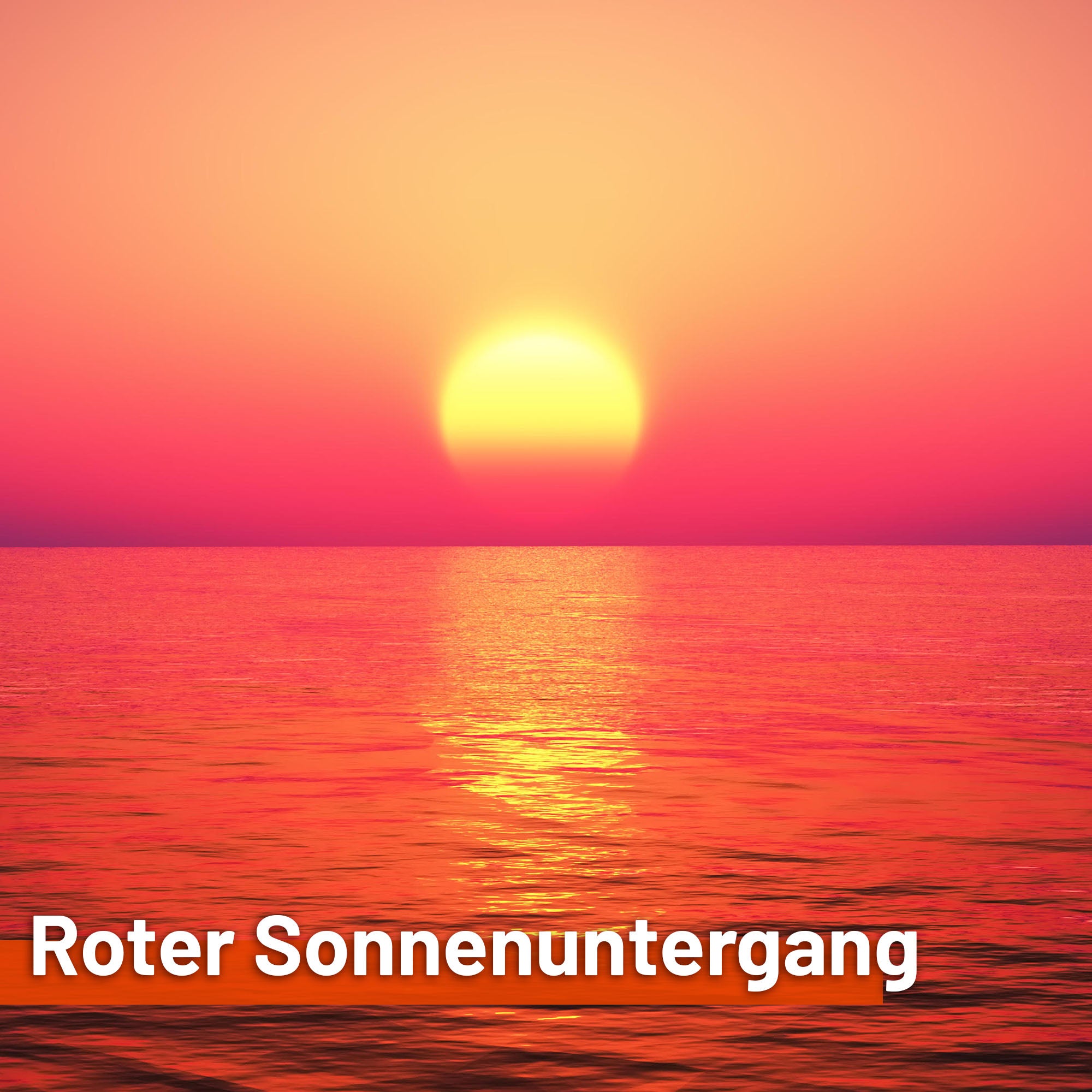 PVC Camping Sonnenschutz - Motiv ROTER SONNENUNTERGANG 150cm Hoch