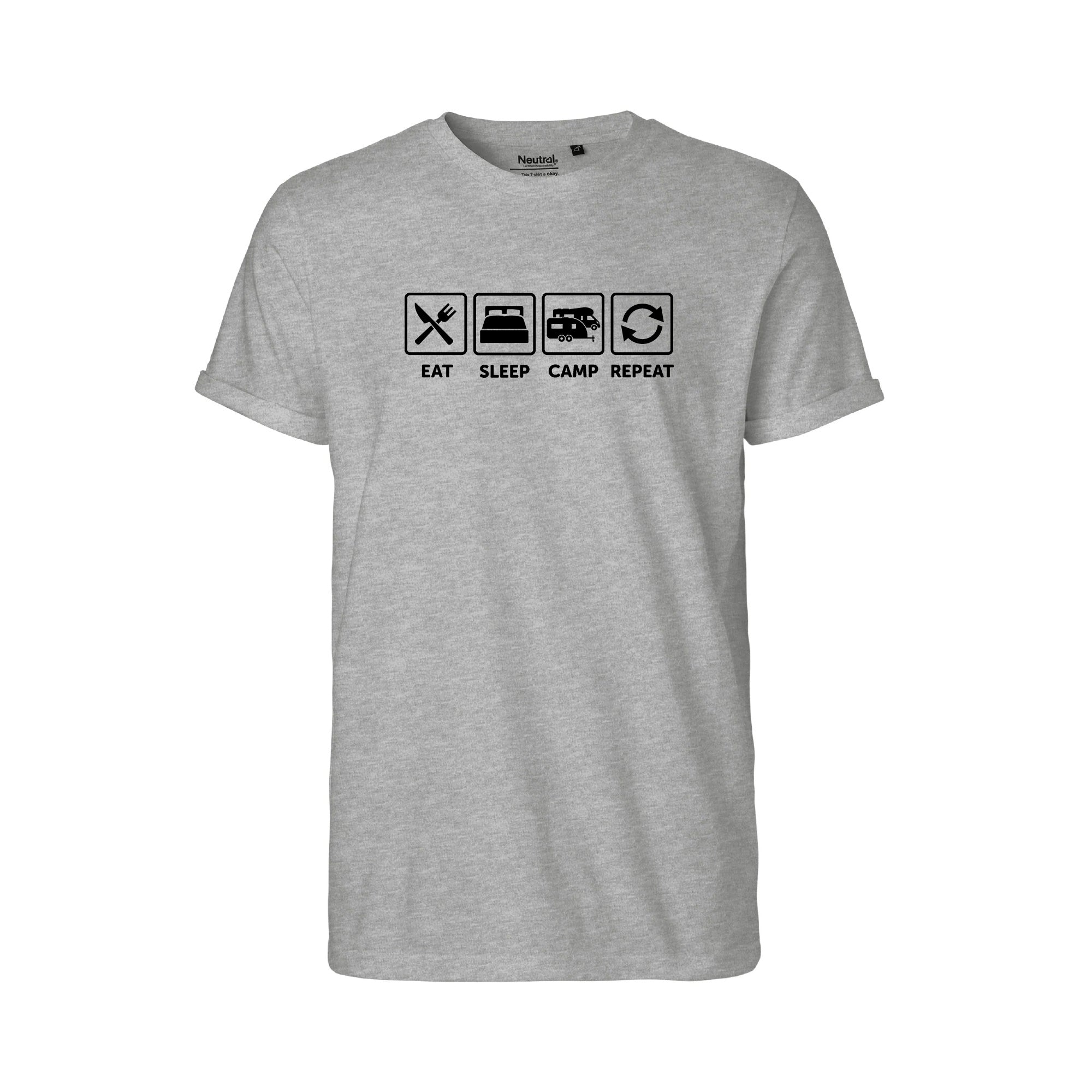 Camper T-Shirt "Eat Sleep Camp Repeat"