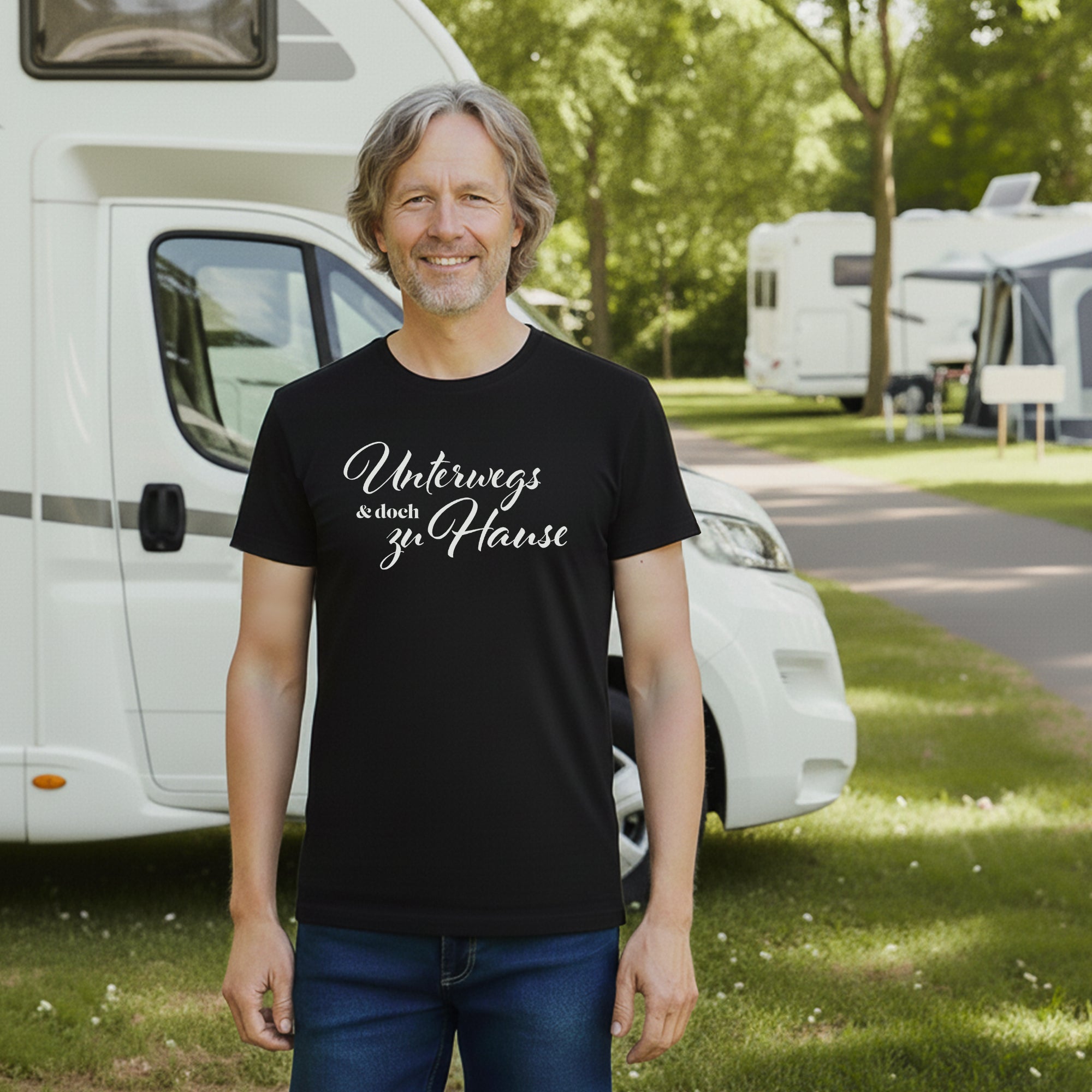 Camper T-Shirt "Unterwegs-Zuhause"