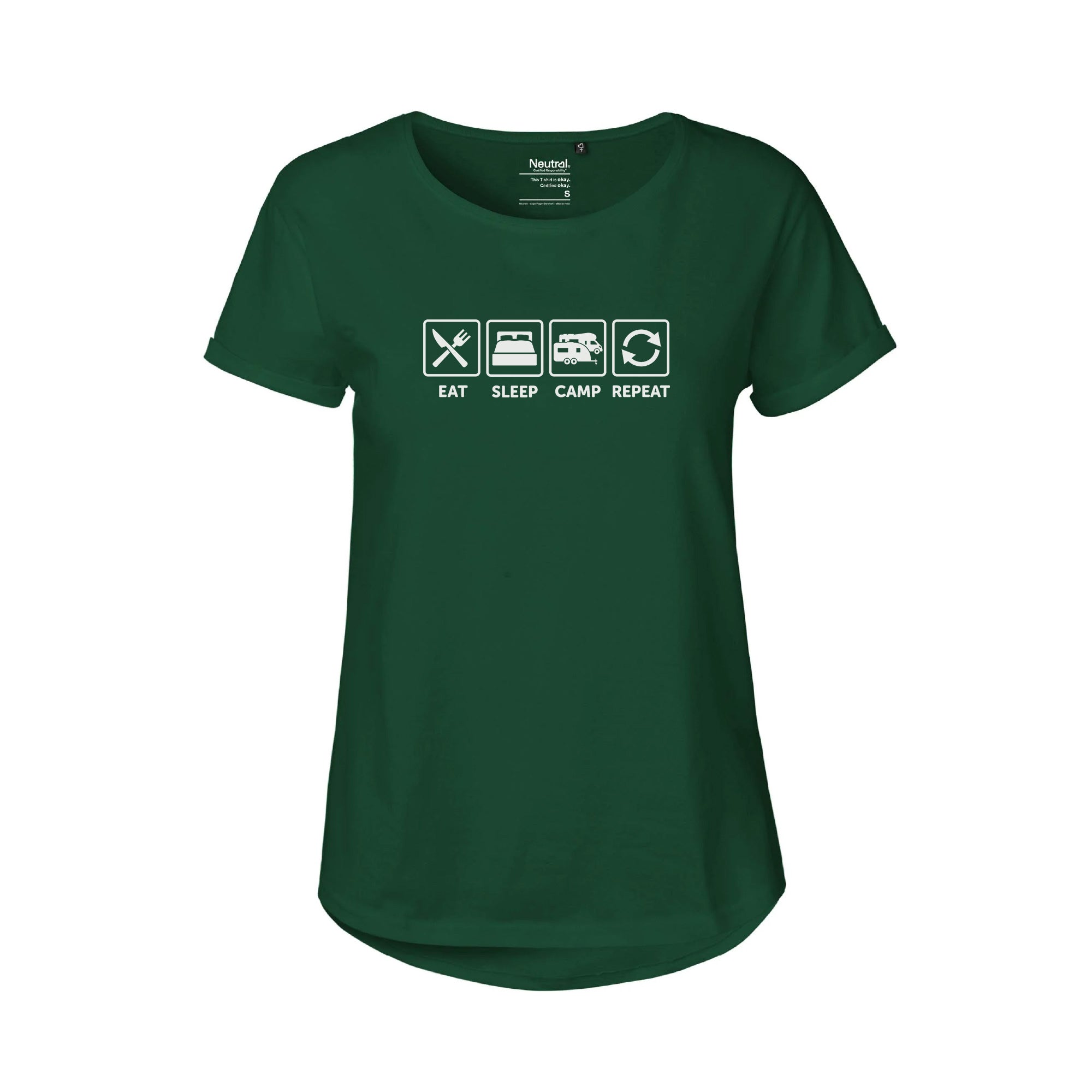 CamperInnen T-Shirt "Eat-Sleep-Camp-Repeat"