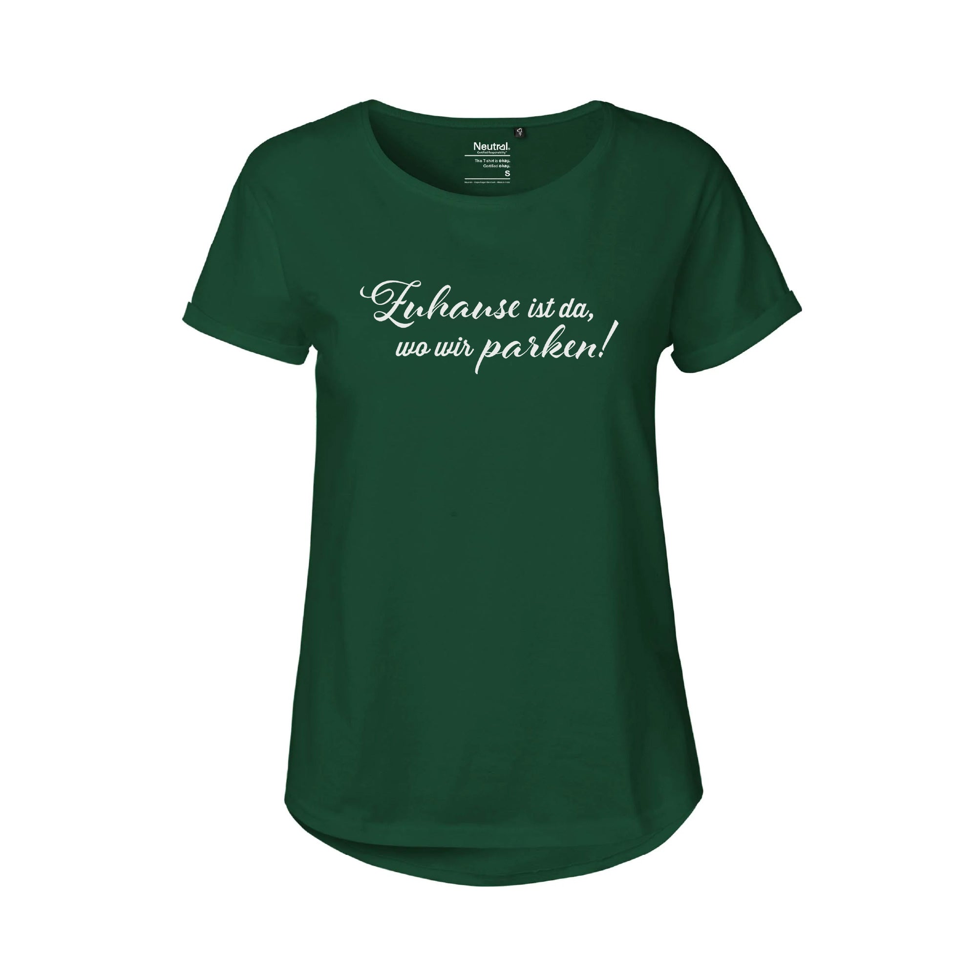 CamperInnen T-Shirt "Zuhause ist, wo wir parken"