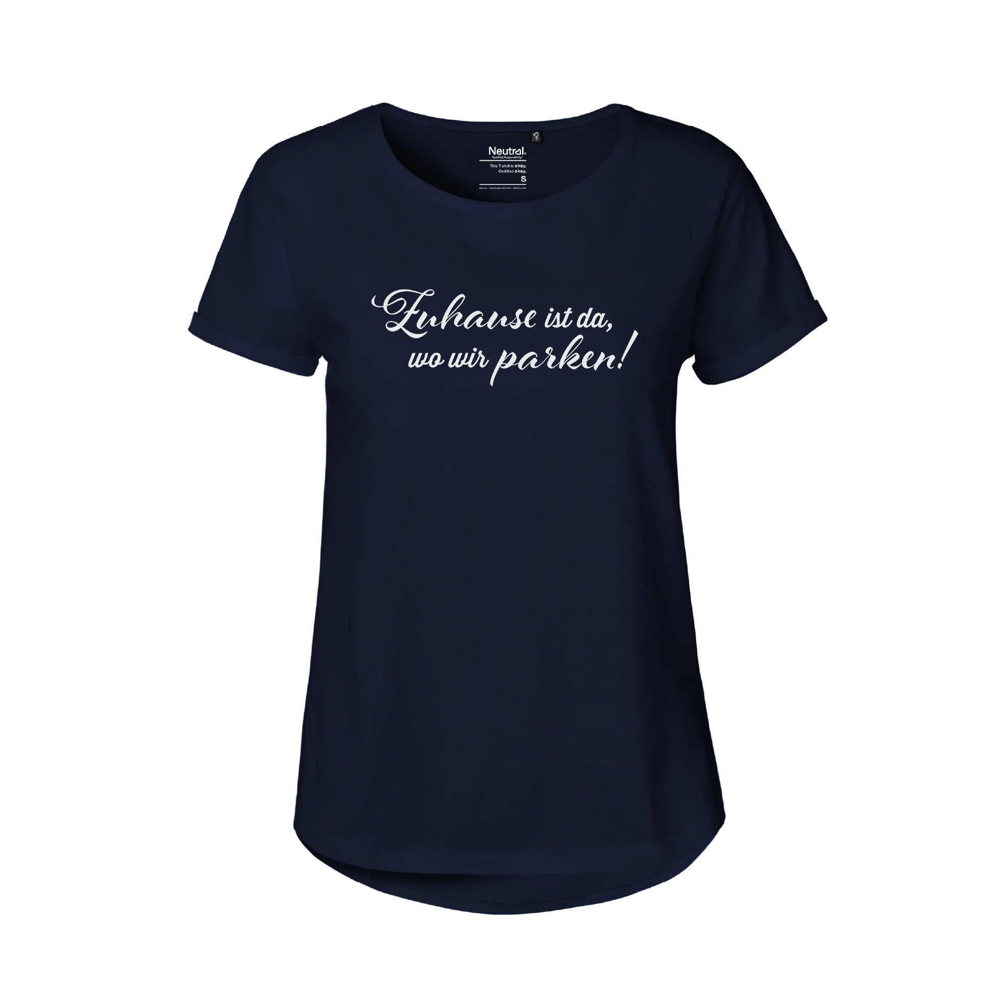 CamperInnen T-Shirt "Zuhause ist, wo wir parken"