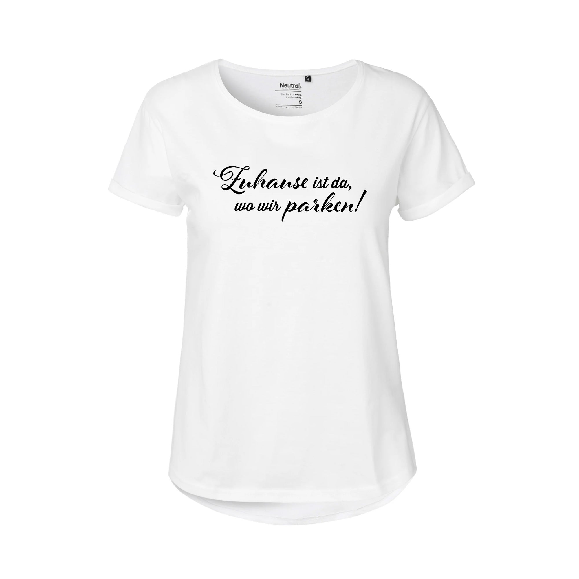 CamperInnen T-Shirt "Zuhause ist, wo wir parken"