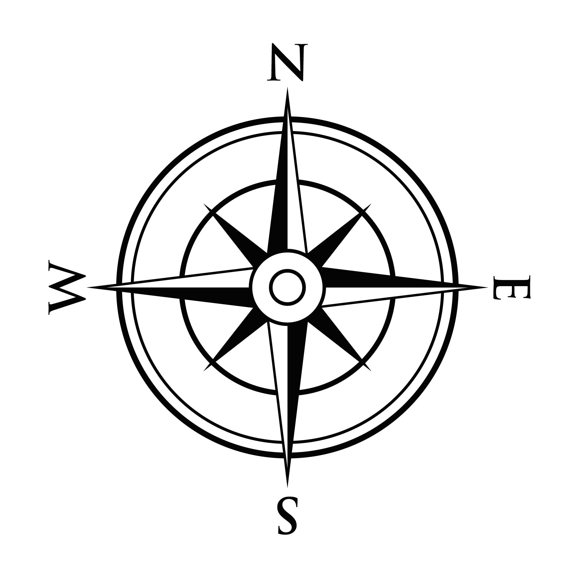 Plott-Aufkleber "Kompassrose 5"