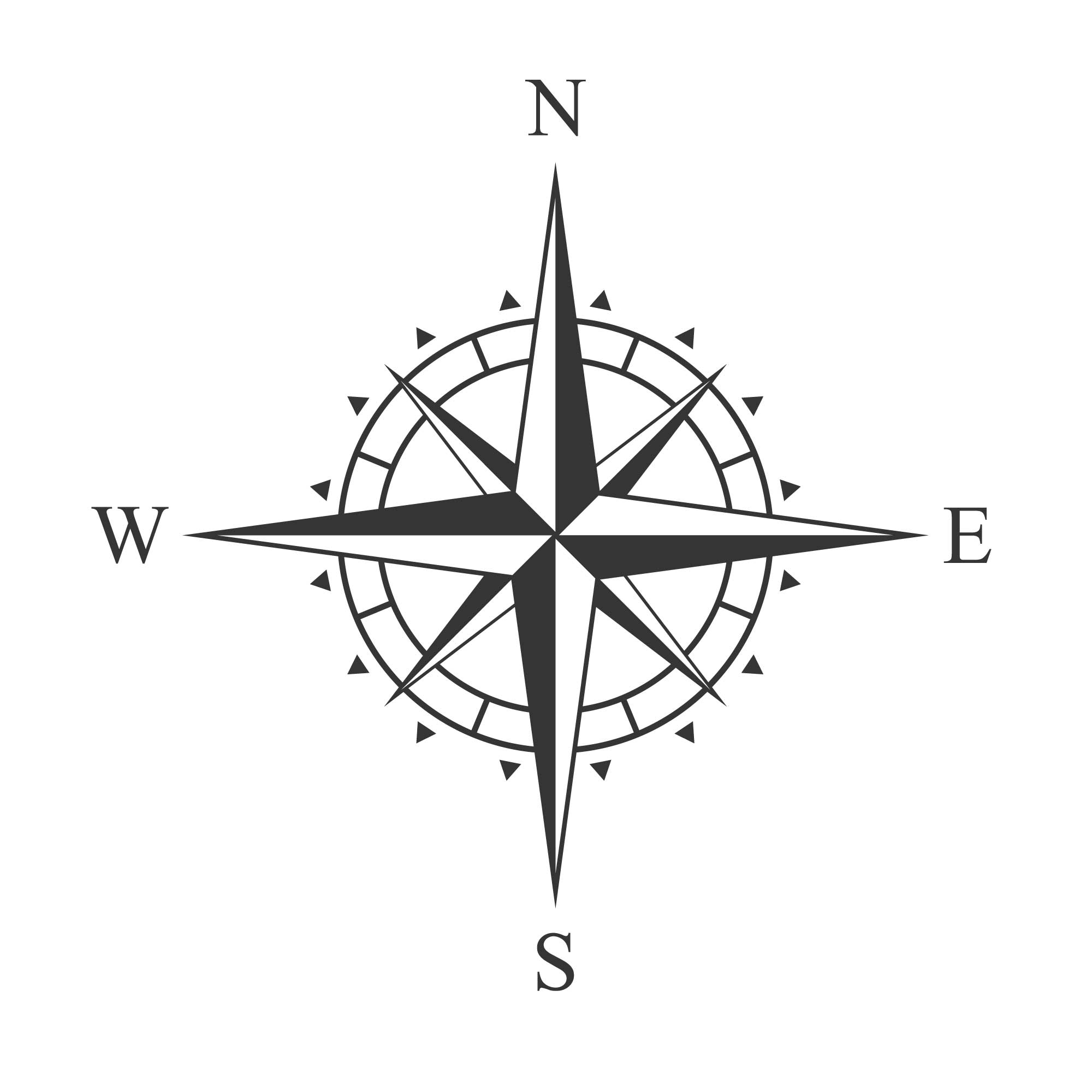 Plott-Aufkleber "Kompassrose 6"