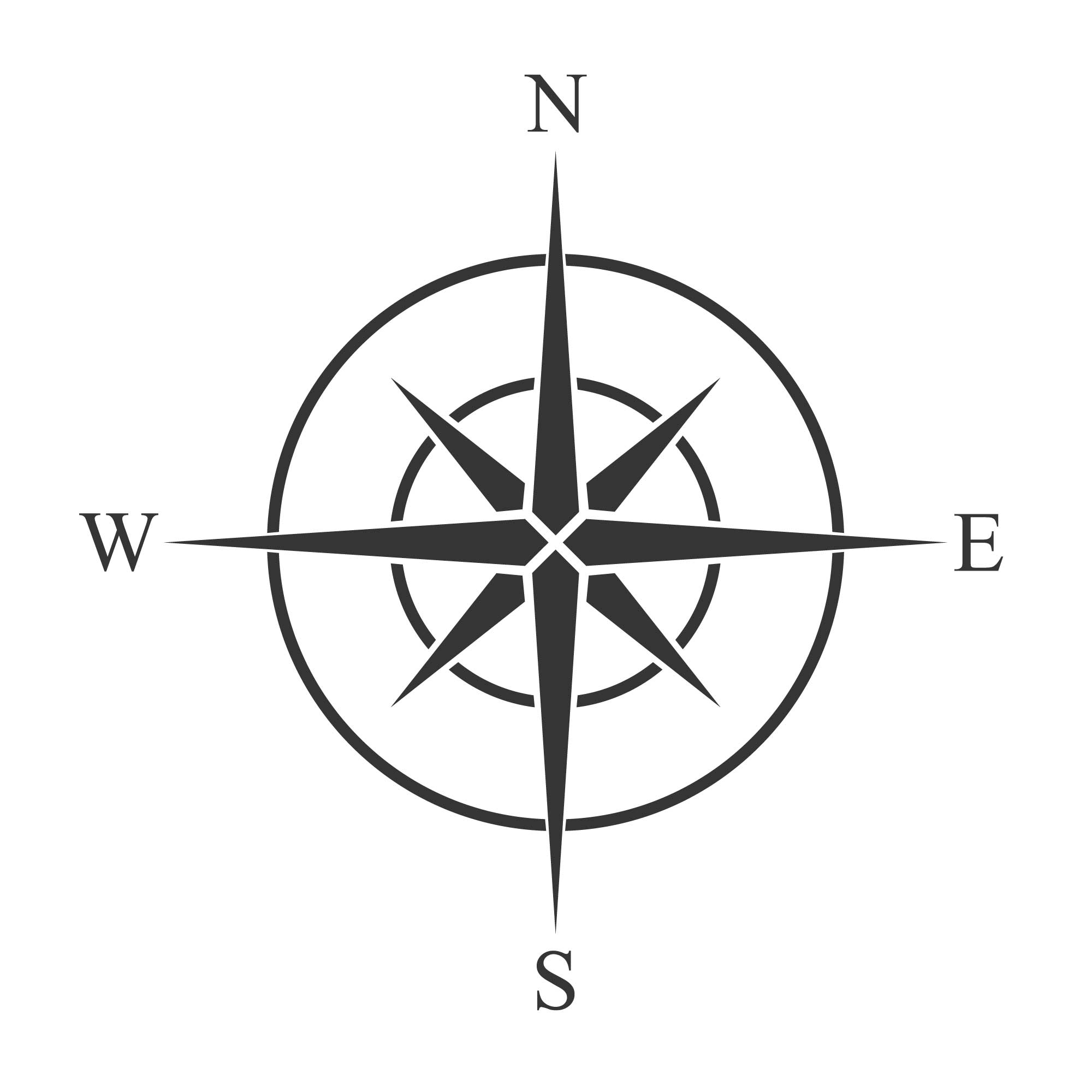 Plott-Aufkleber "Kompassrose 8"