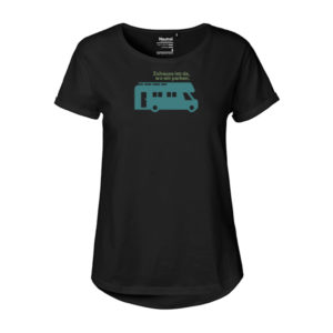 Mädels T-Shirt Roll Up Ärmel "Wohnmobil Zuhause"