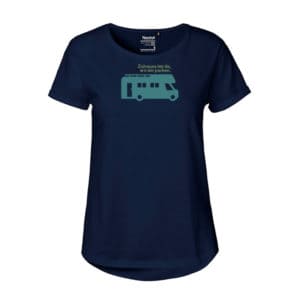 Mädels T-Shirt Roll Up Ärmel "Wohnmobil Zuhause"