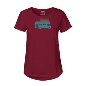Mädels T-Shirt Roll Up Ärmel "Wohnmobil Zuhause"