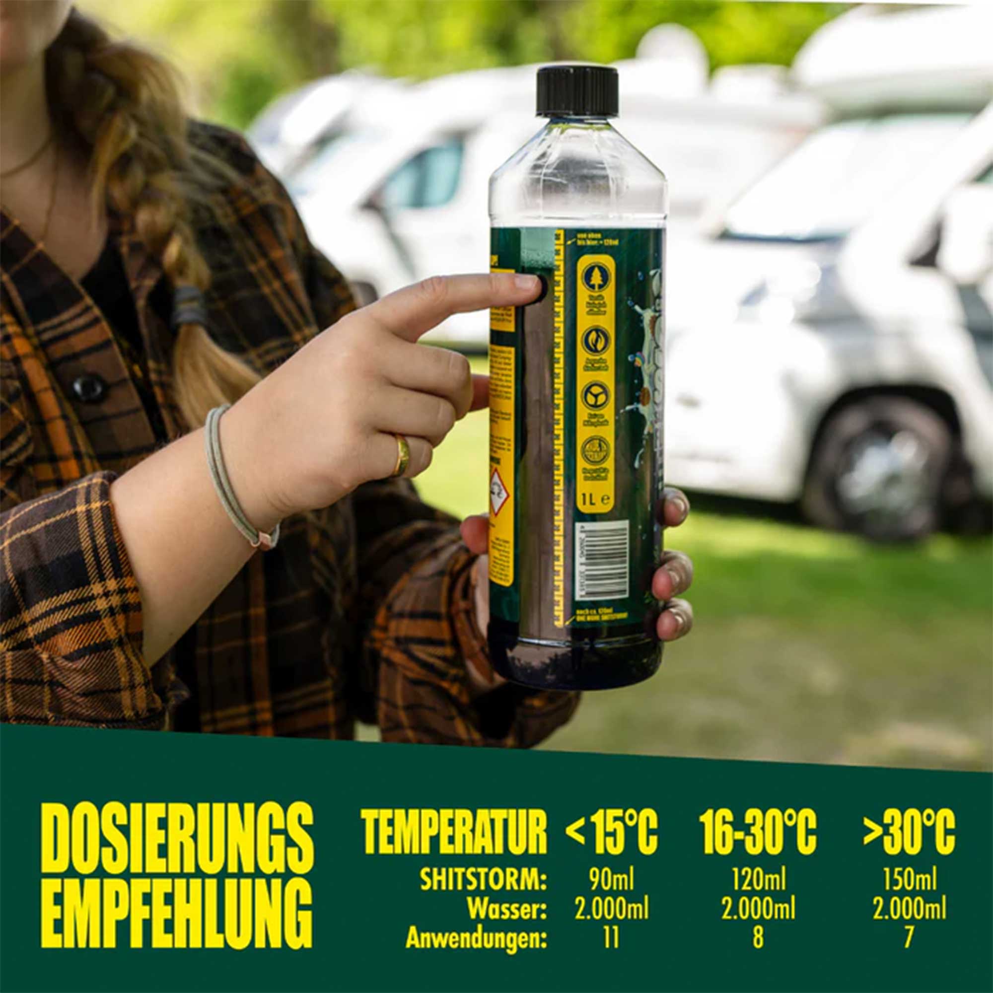 WOSHUP Shitstorm camping toilet additive SIBERIAN FIR