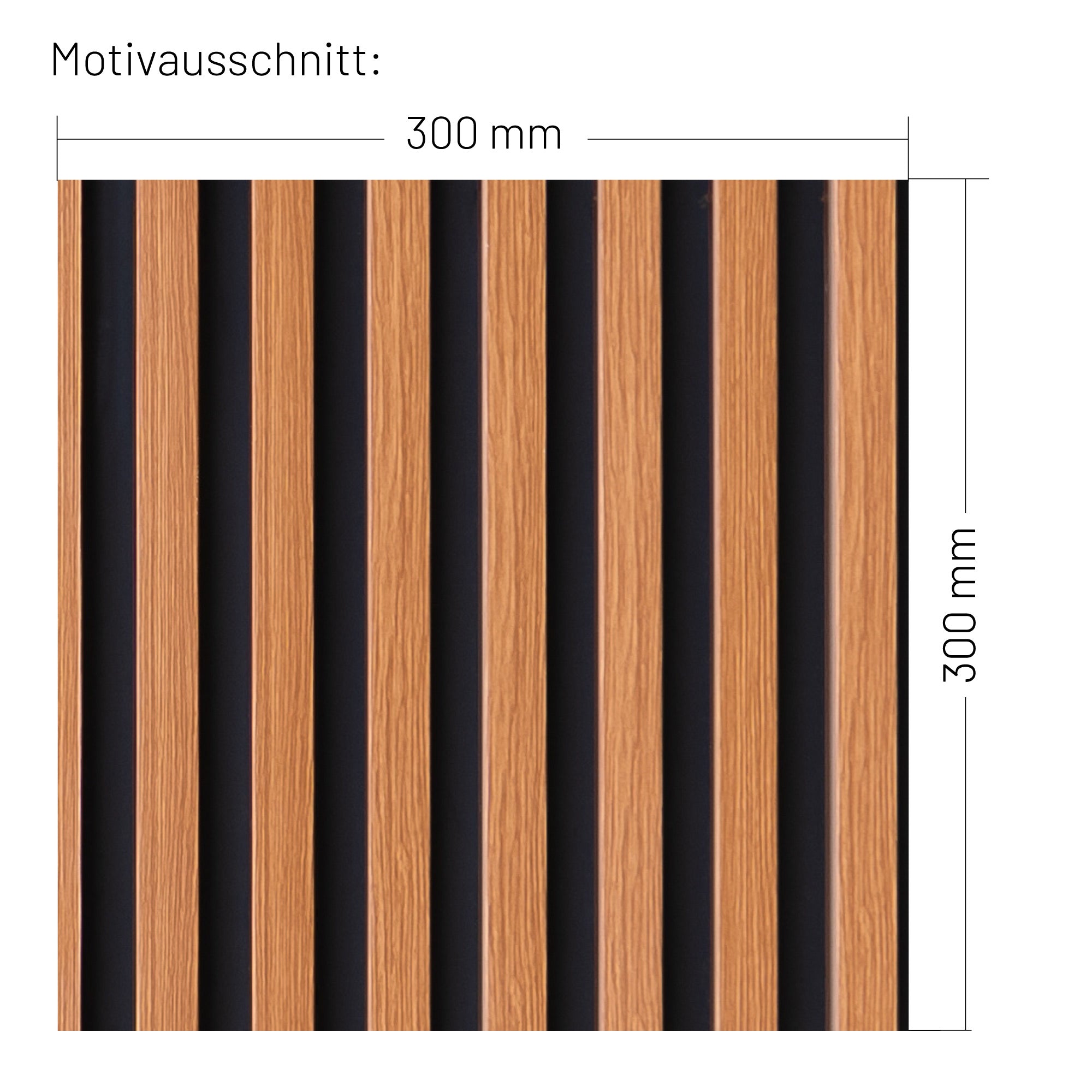 XXL Wand Dekorfolie "Akustik Eiche"