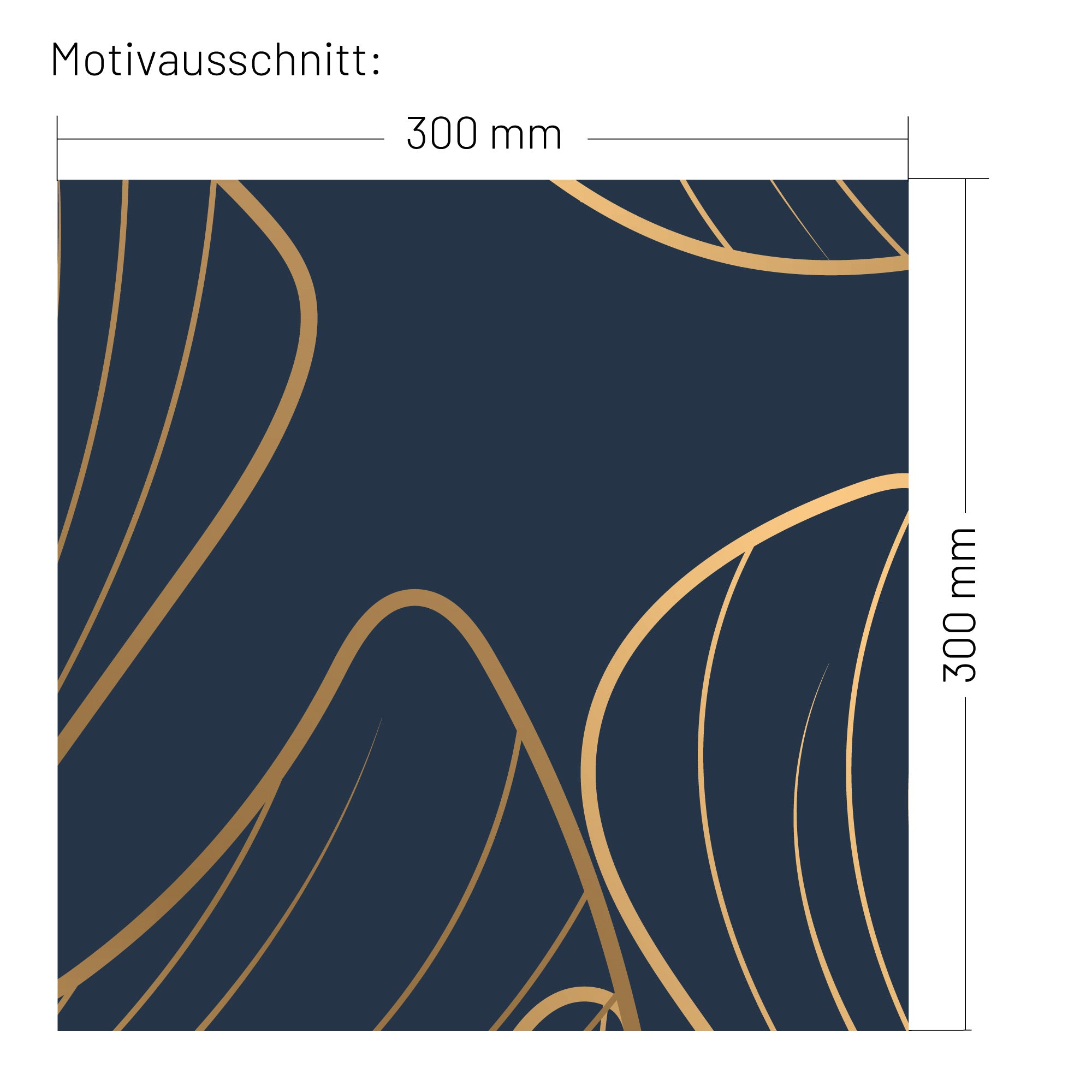 XXL Wandfolie "goldige Monstera"