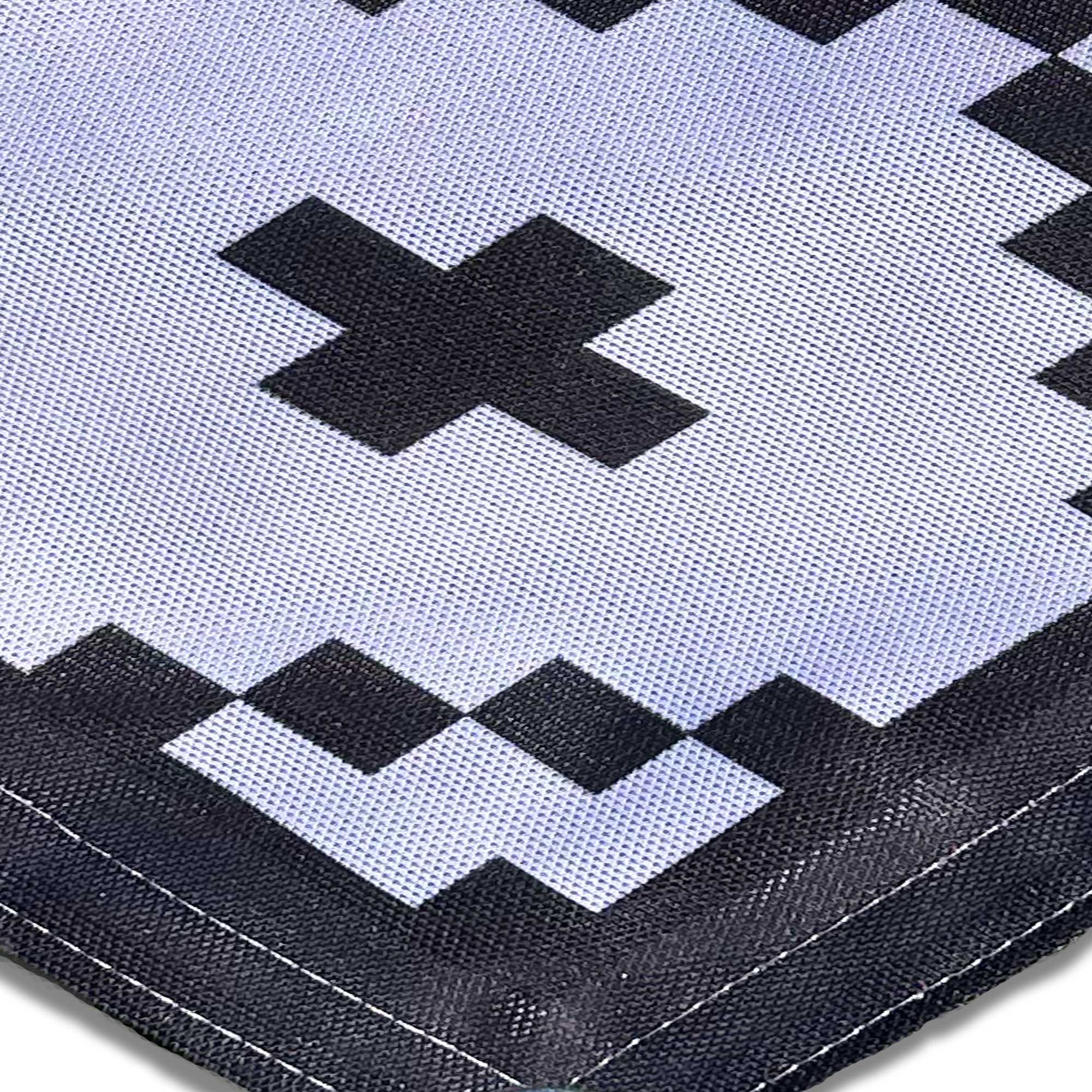 PREMIUM awning carpet for WIGO Rolli Plus - "Rhombus Black White"
