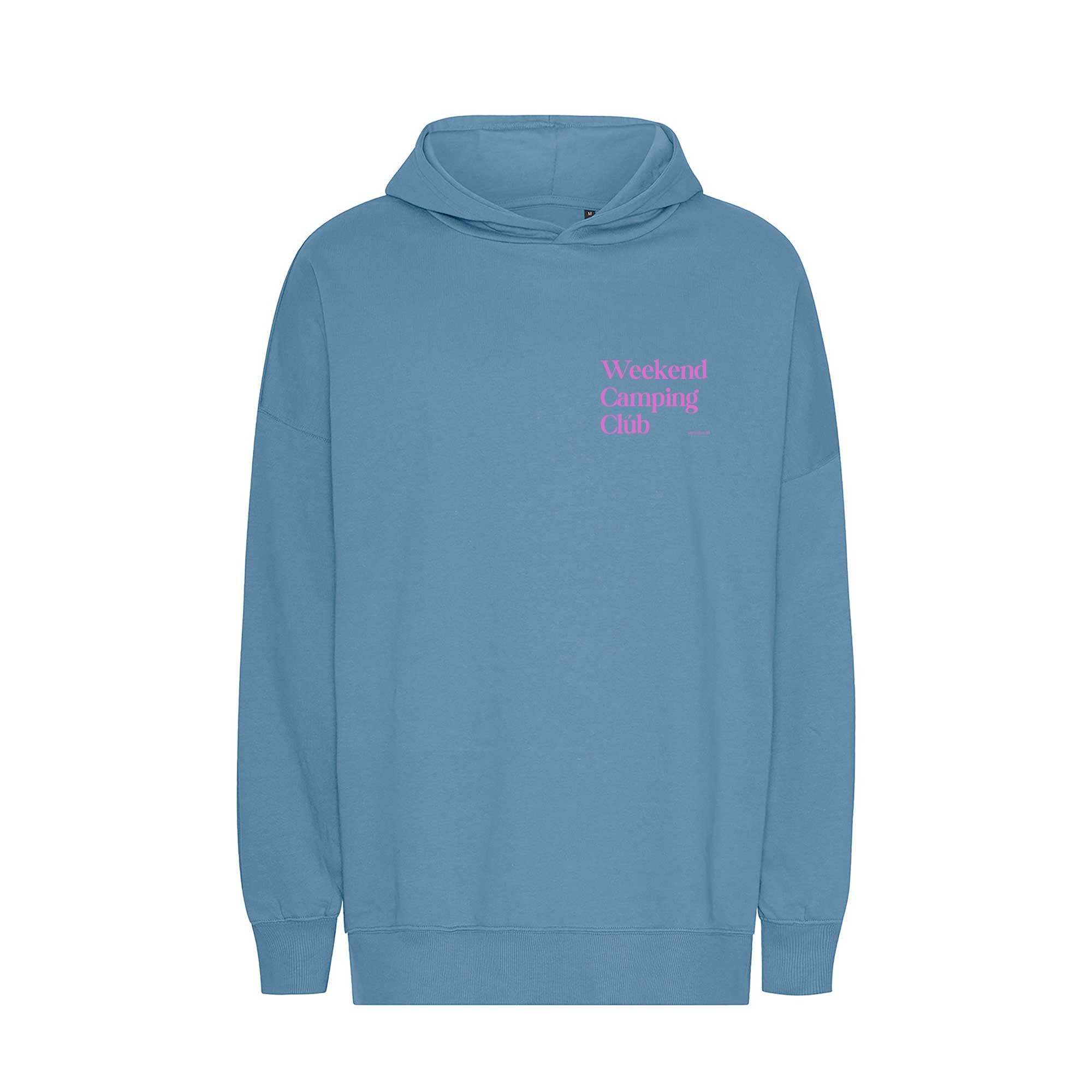 Oversized Hoodie HELLBLAU "Weekend Camping Club"