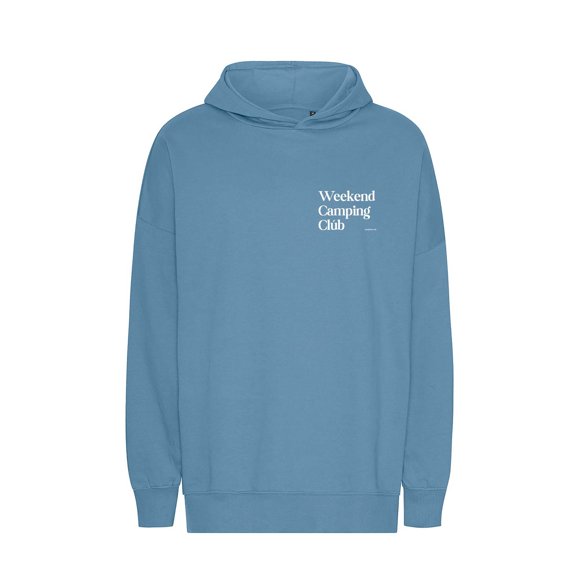 Oversized Hoodie HELLBLAU "Weekend Camping Club"