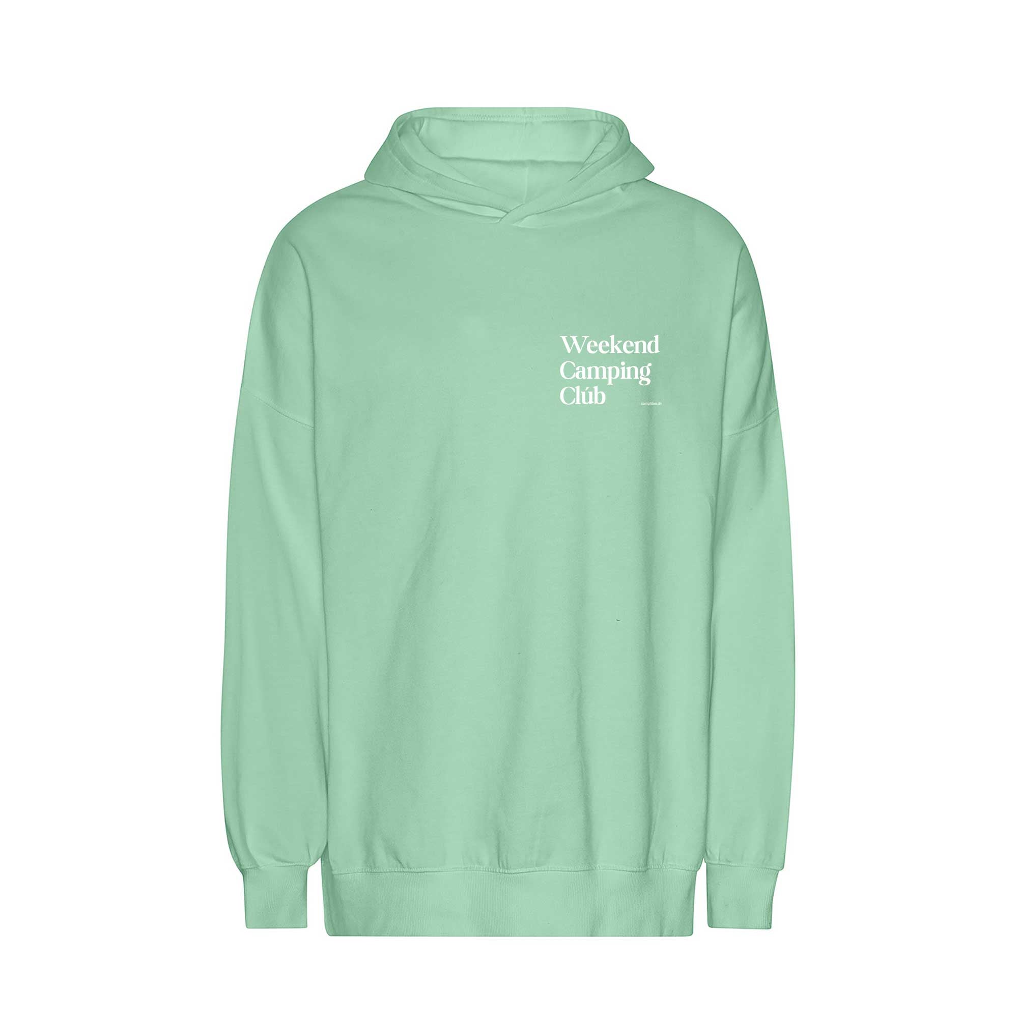 Oversized Hoodie MINT "Weekend Camping Club"