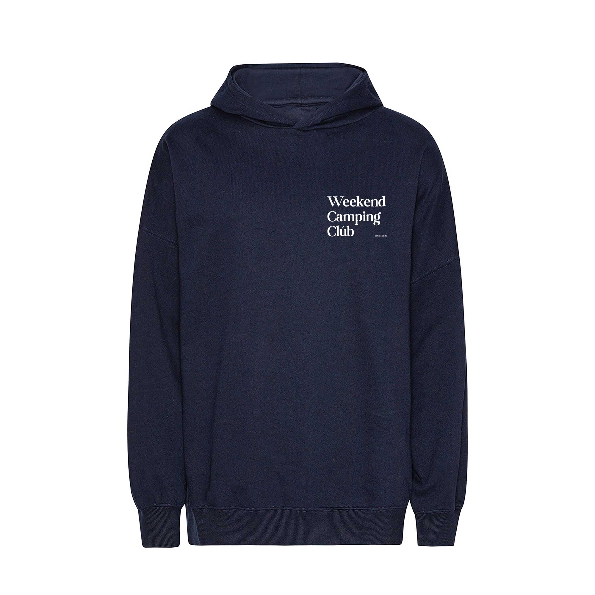 Oversized Hoodie NAVY "Weekend Camping Club"