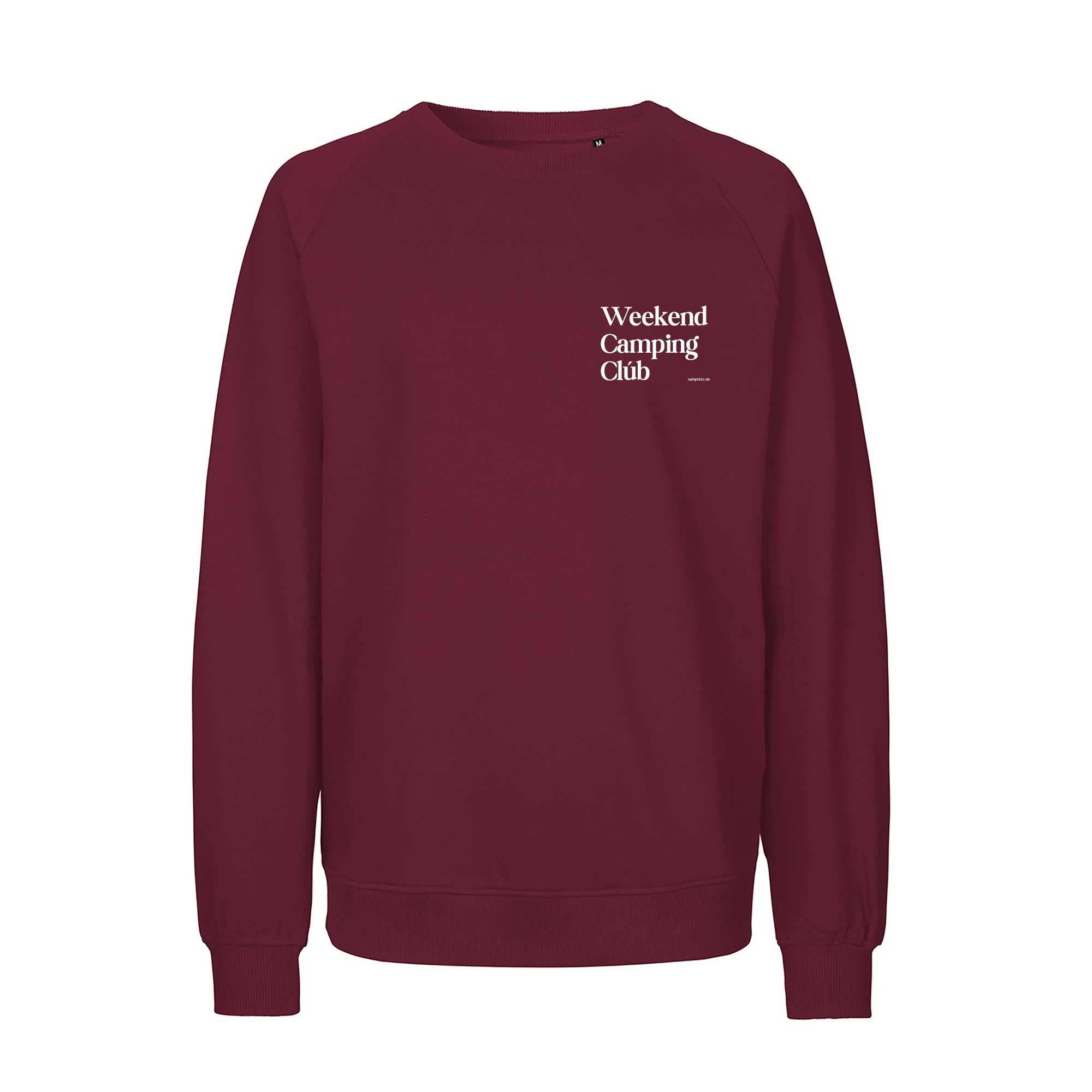 Oversized Sweatshirt BORDEAUX "Weekend Camping Club"