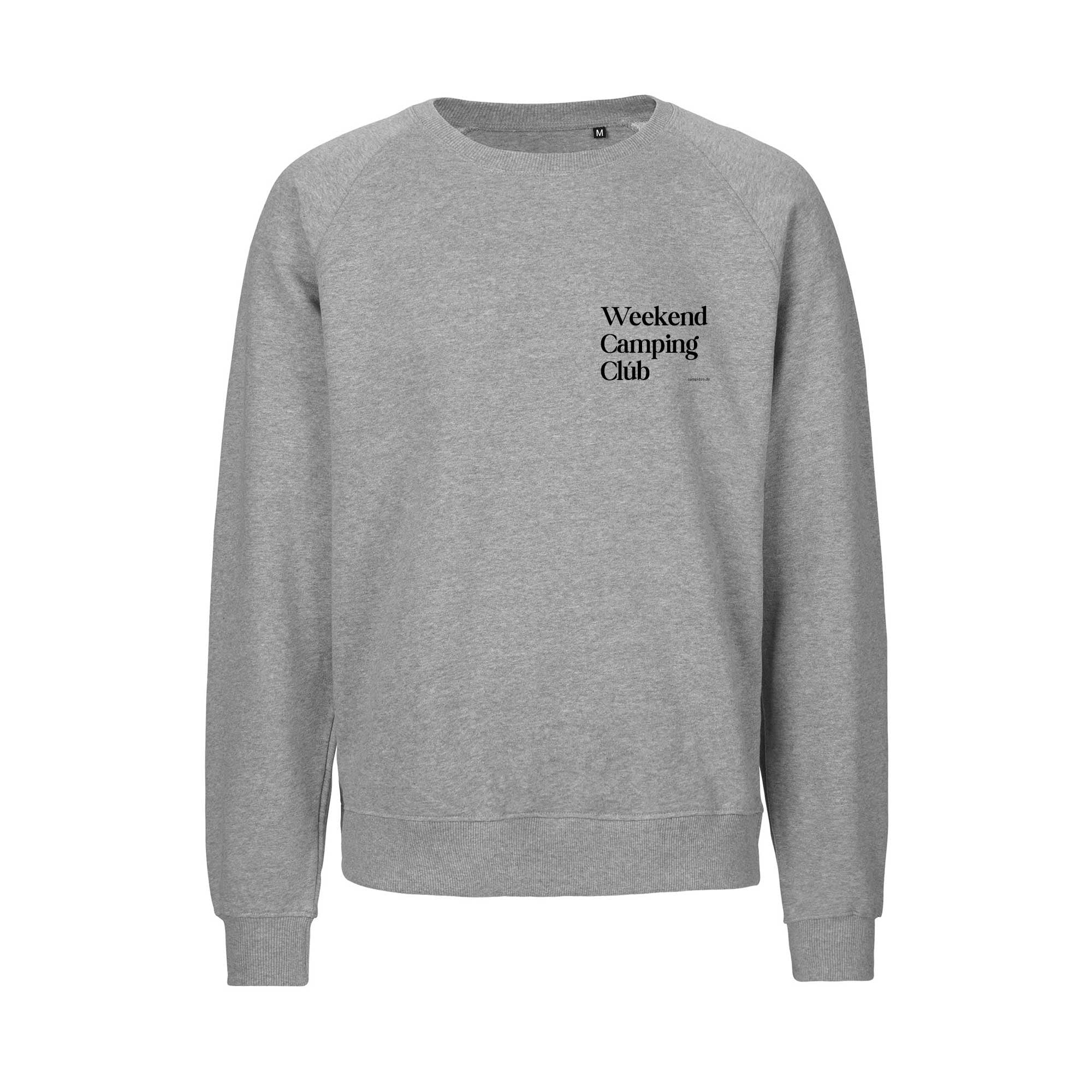 Oversized Sweatshirt GRAU "Weekend Camping Club"