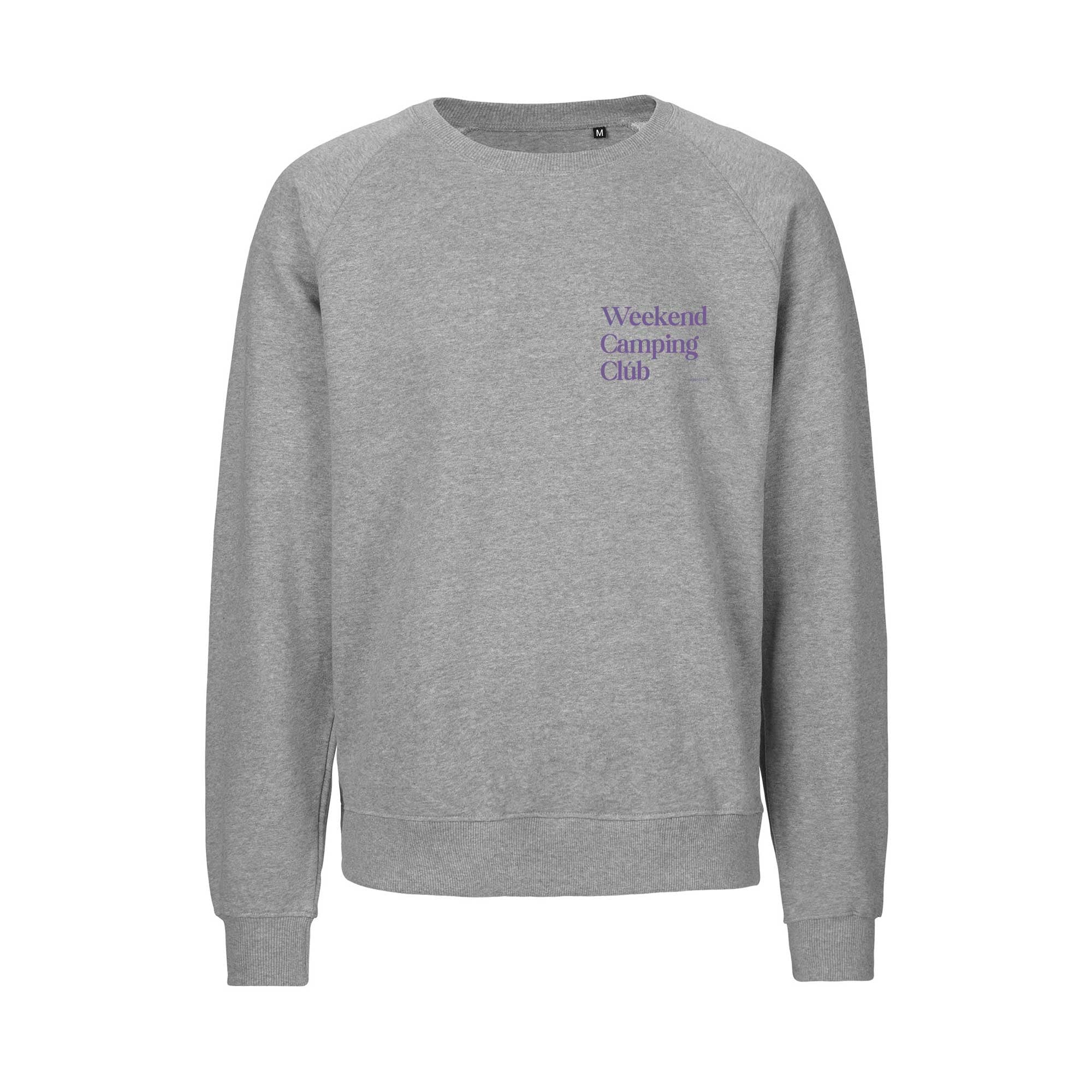 Oversized Sweatshirt GRAU "Weekend Camping Club"