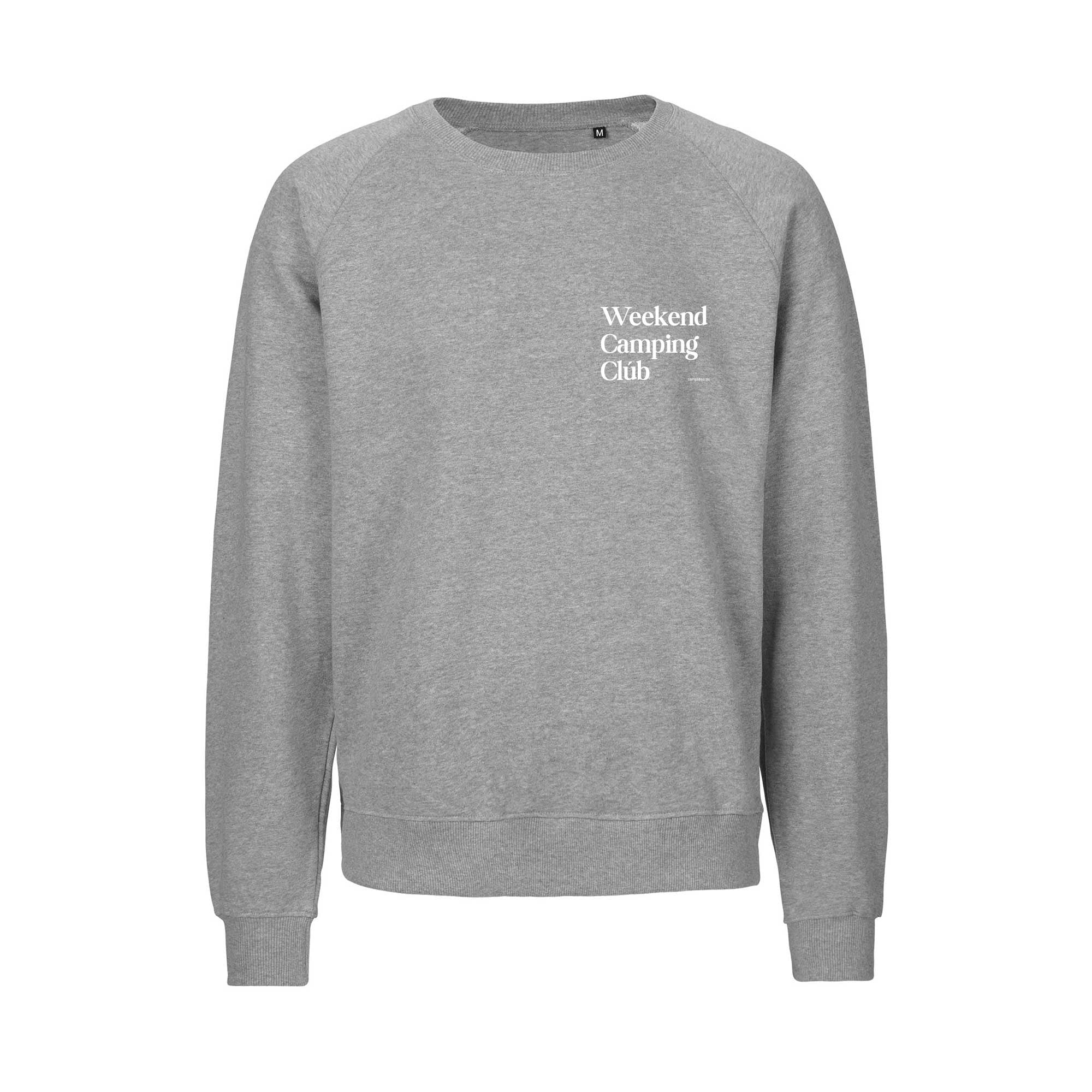 Oversized Sweatshirt GRAU "Weekend Camping Club"