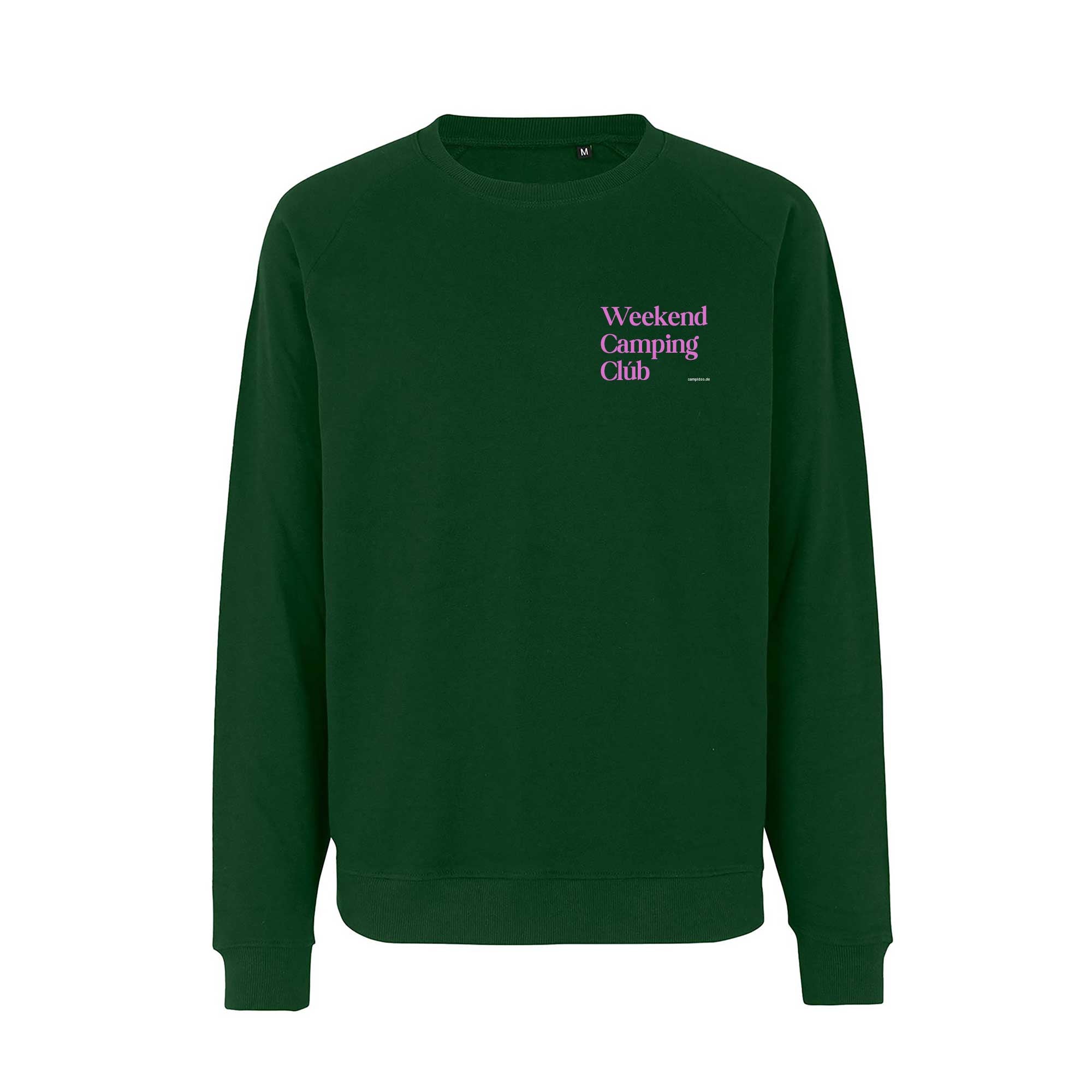 Oversized Sweatshirt GRÜN "Weekend Camping Club"