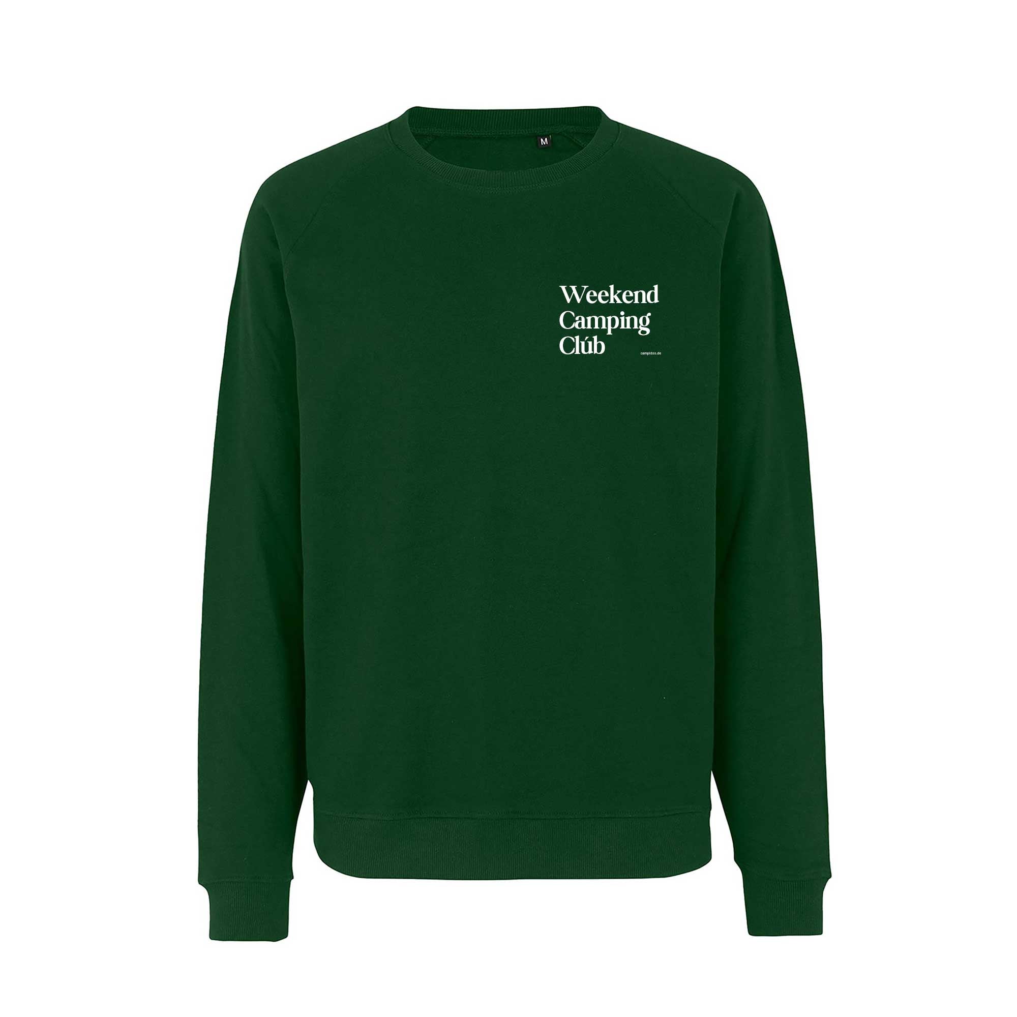 Oversized Sweatshirt GRÜN "Weekend Camping Club"