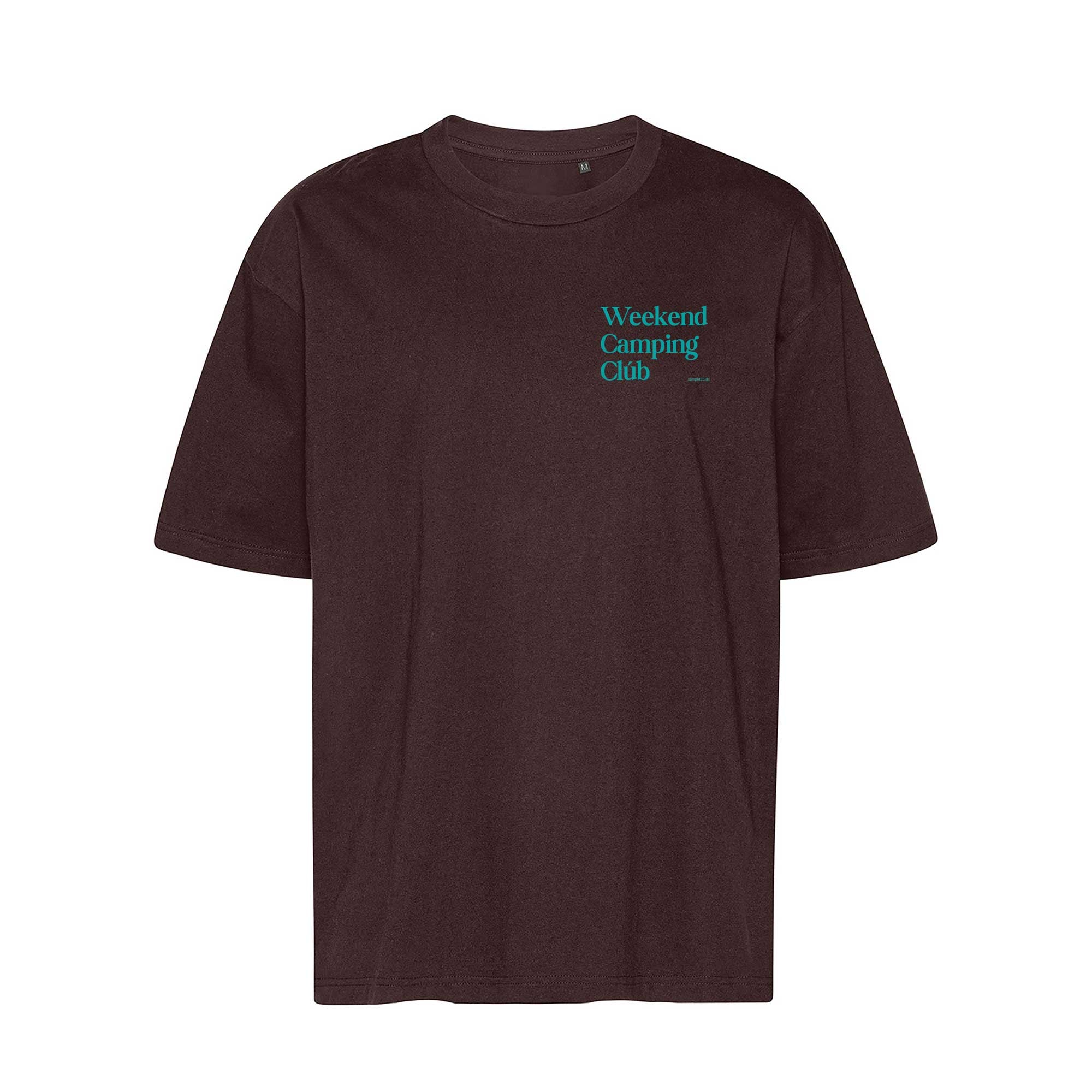 Oversized T-Shirt BRAUN "Weekend Camping Club"