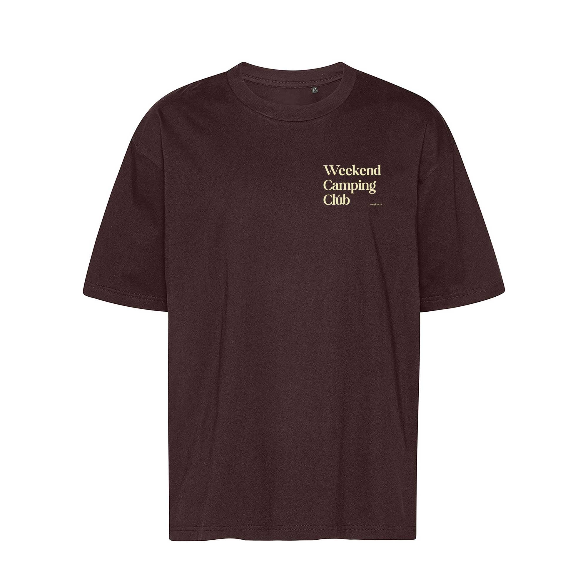 Oversized T-Shirt BRAUN "Weekend Camping Club"