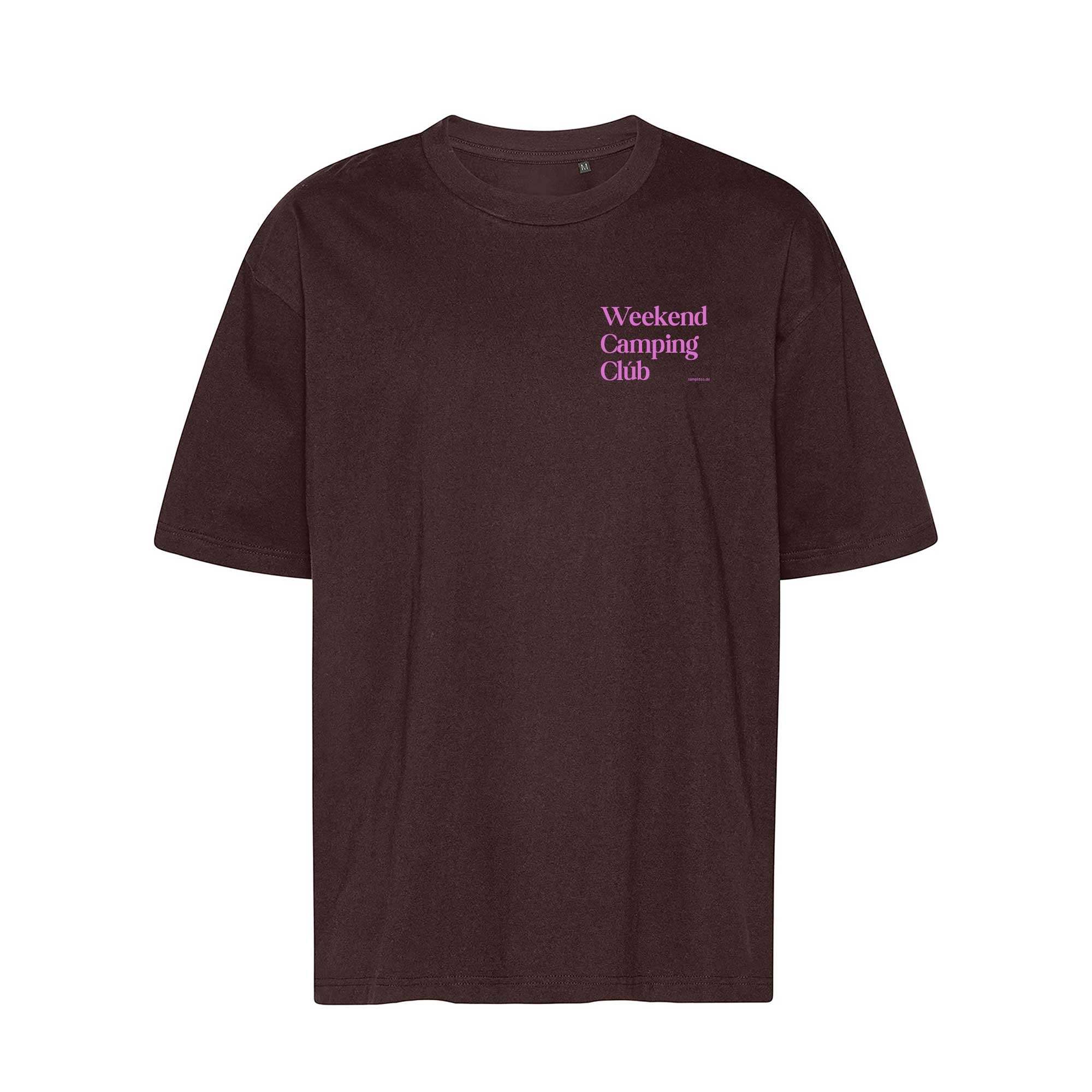Oversized T-Shirt BRAUN "Weekend Camping Club"