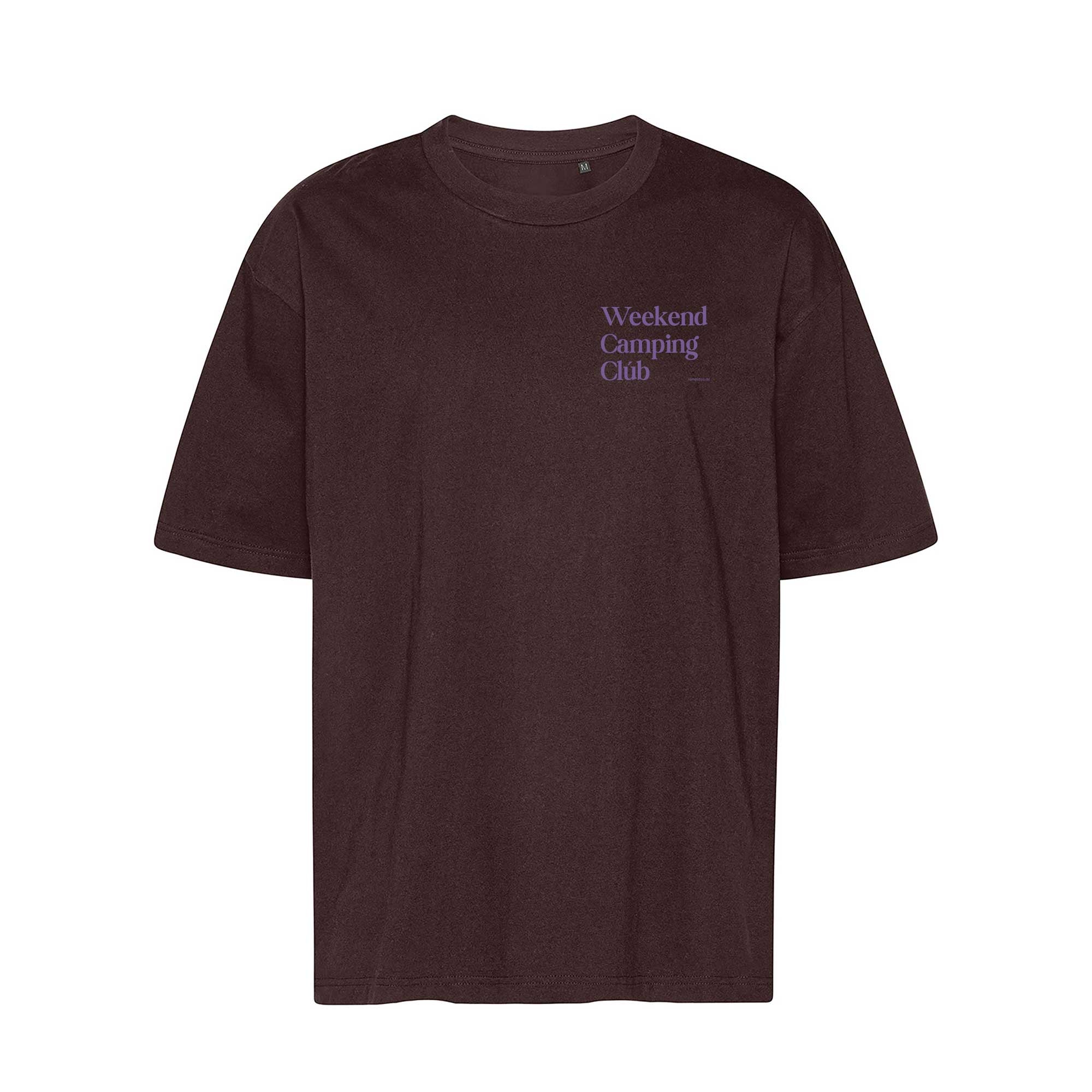 Oversized T-Shirt BRAUN "Weekend Camping Club"