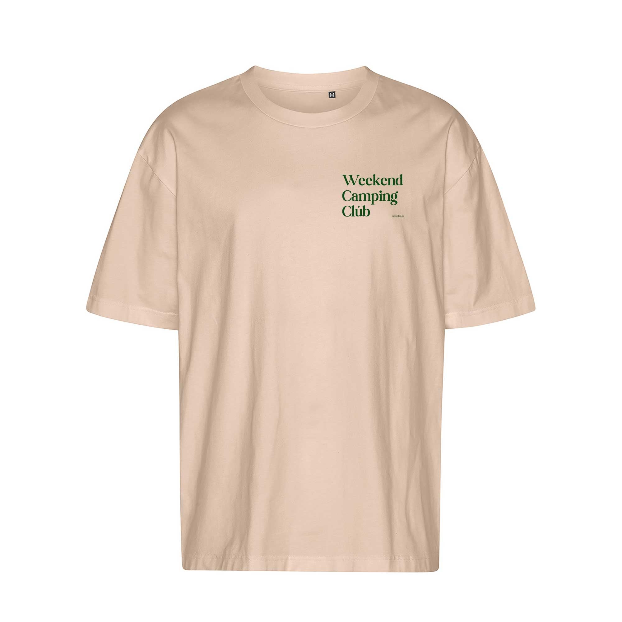 Oversized T-Shirt SAND "Weekend Camping Club"