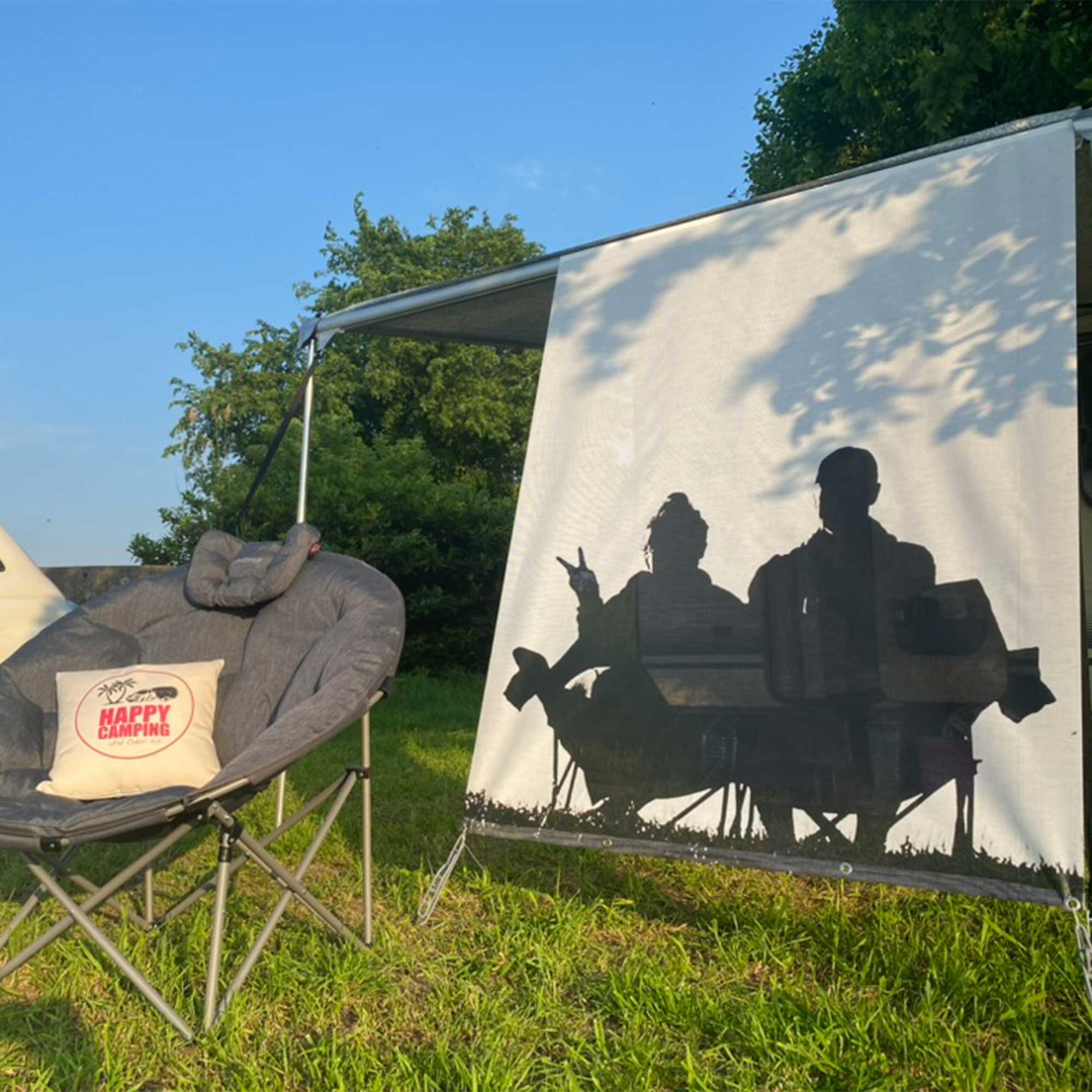 HAPPY CAMPING Textil Markisen-Sichtschutz als Vorderwand