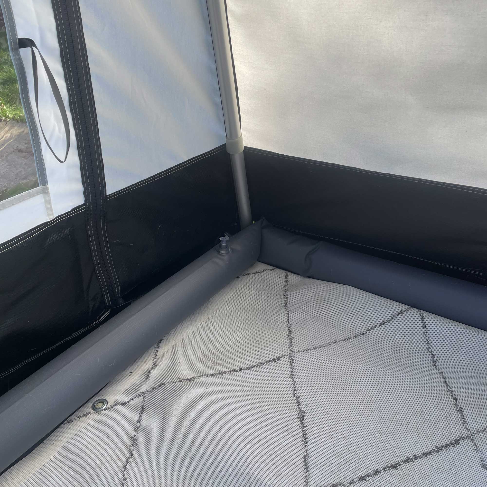 Inflatable awning floor / water protection tarpaulin