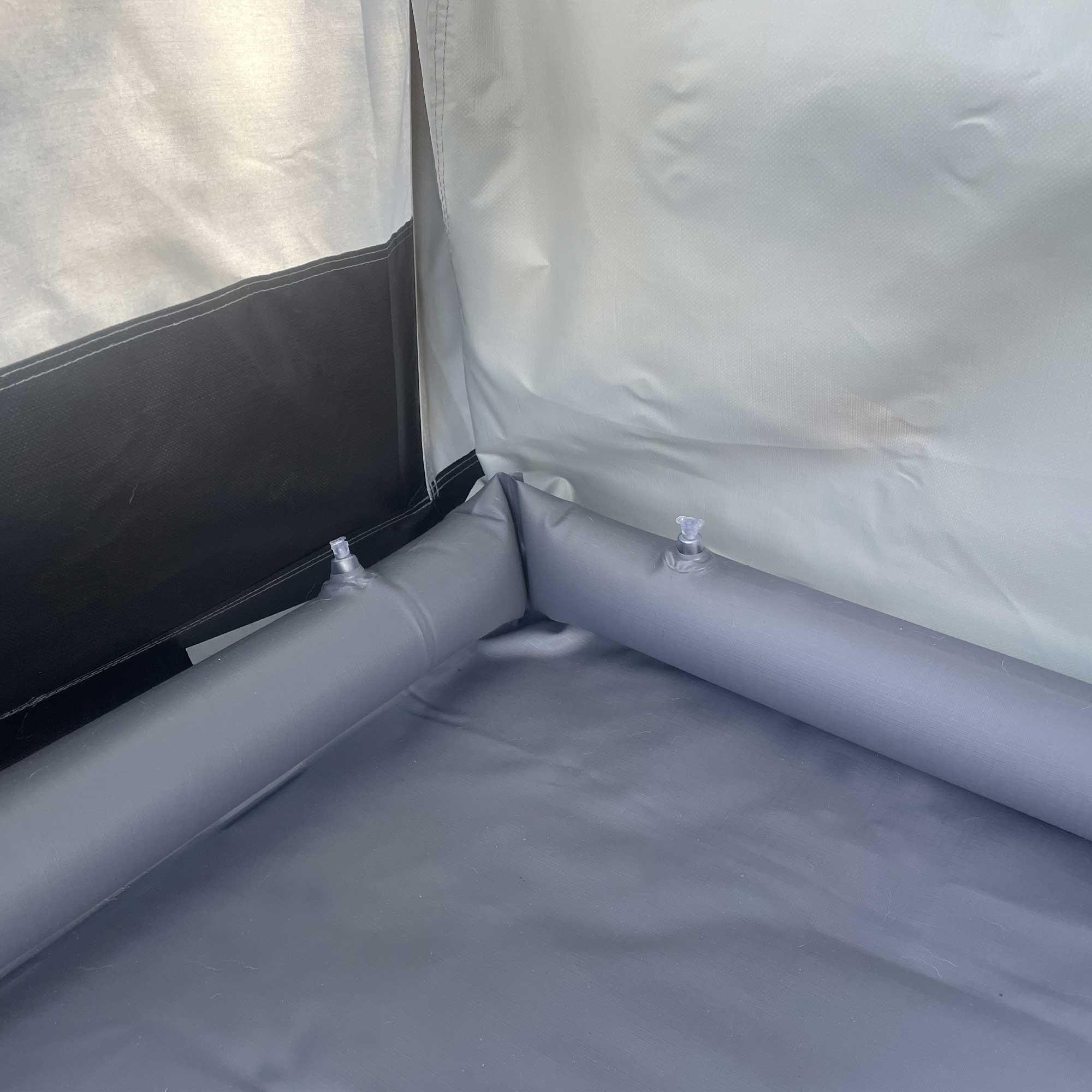 Inflatable awning floor / water protection tarpaulin