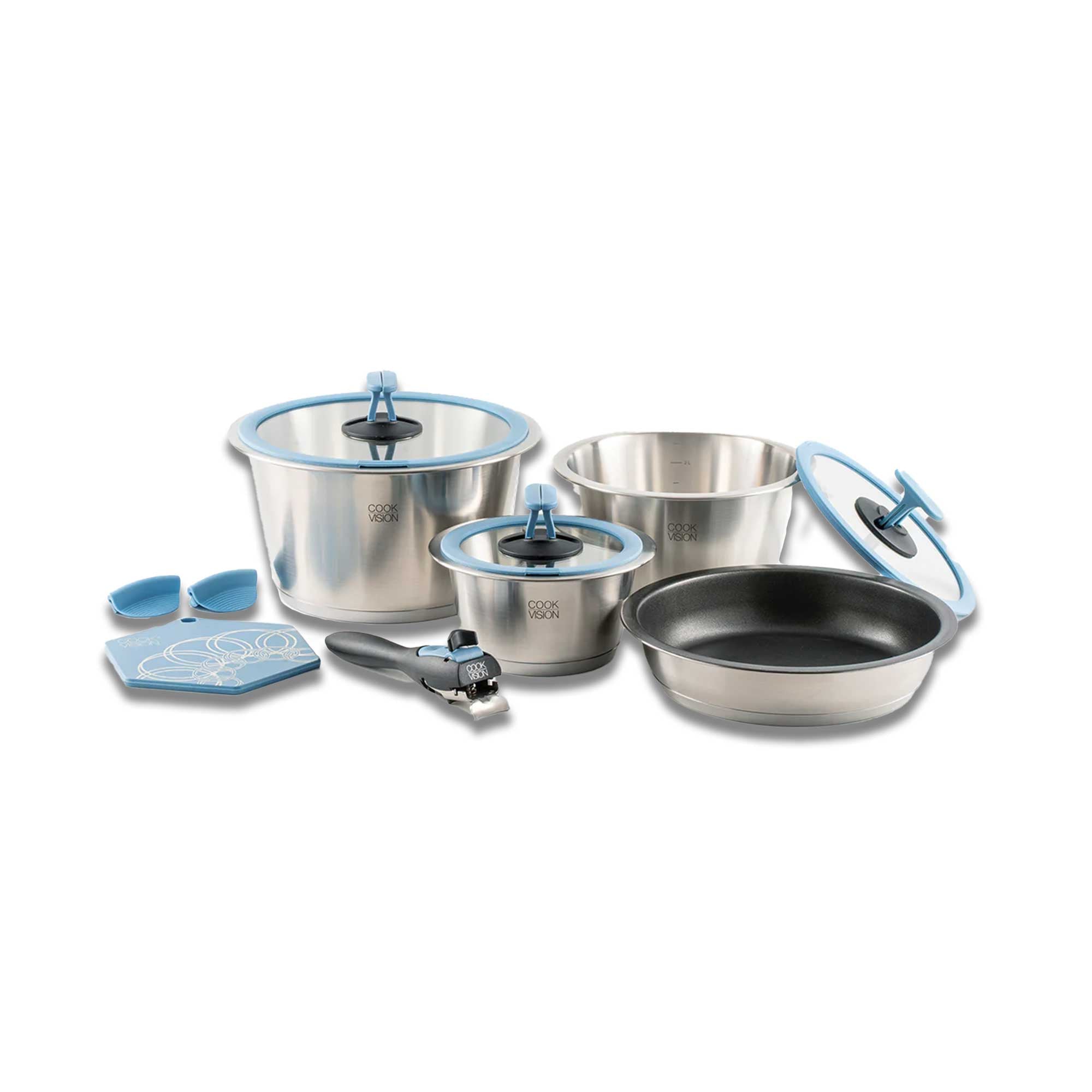 CookVision pot set 11 pieces